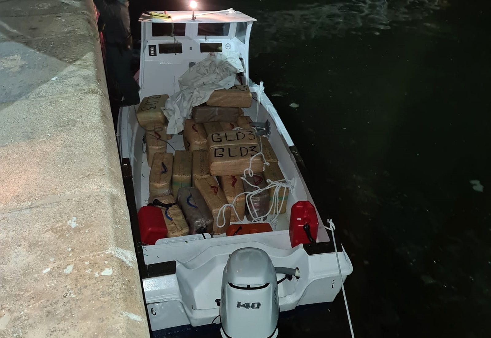 La droga era transportada en una embarcación recreativa en aguas de El Portil