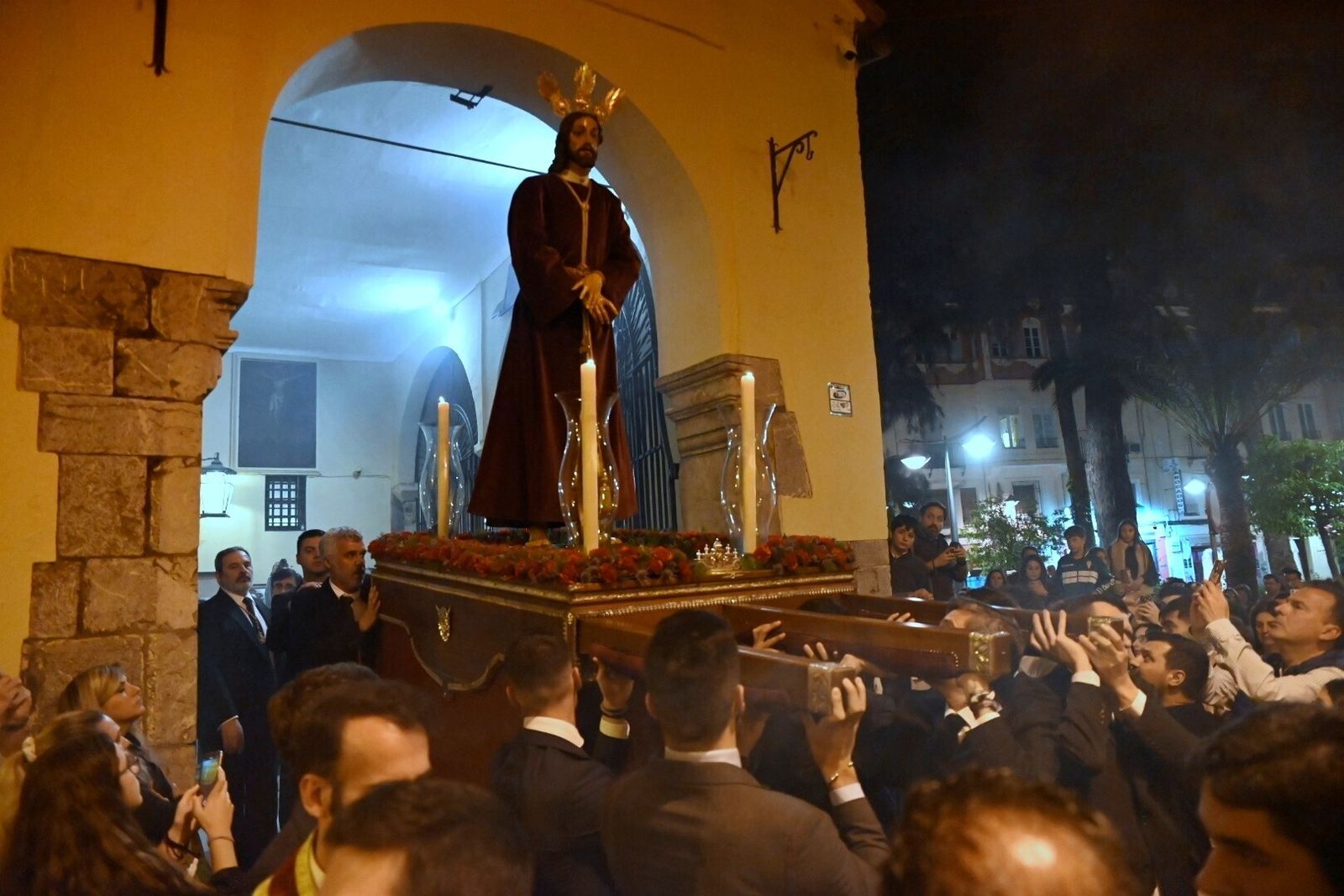 El Señor de la Sentencia, durante su salida de San Nicolás.