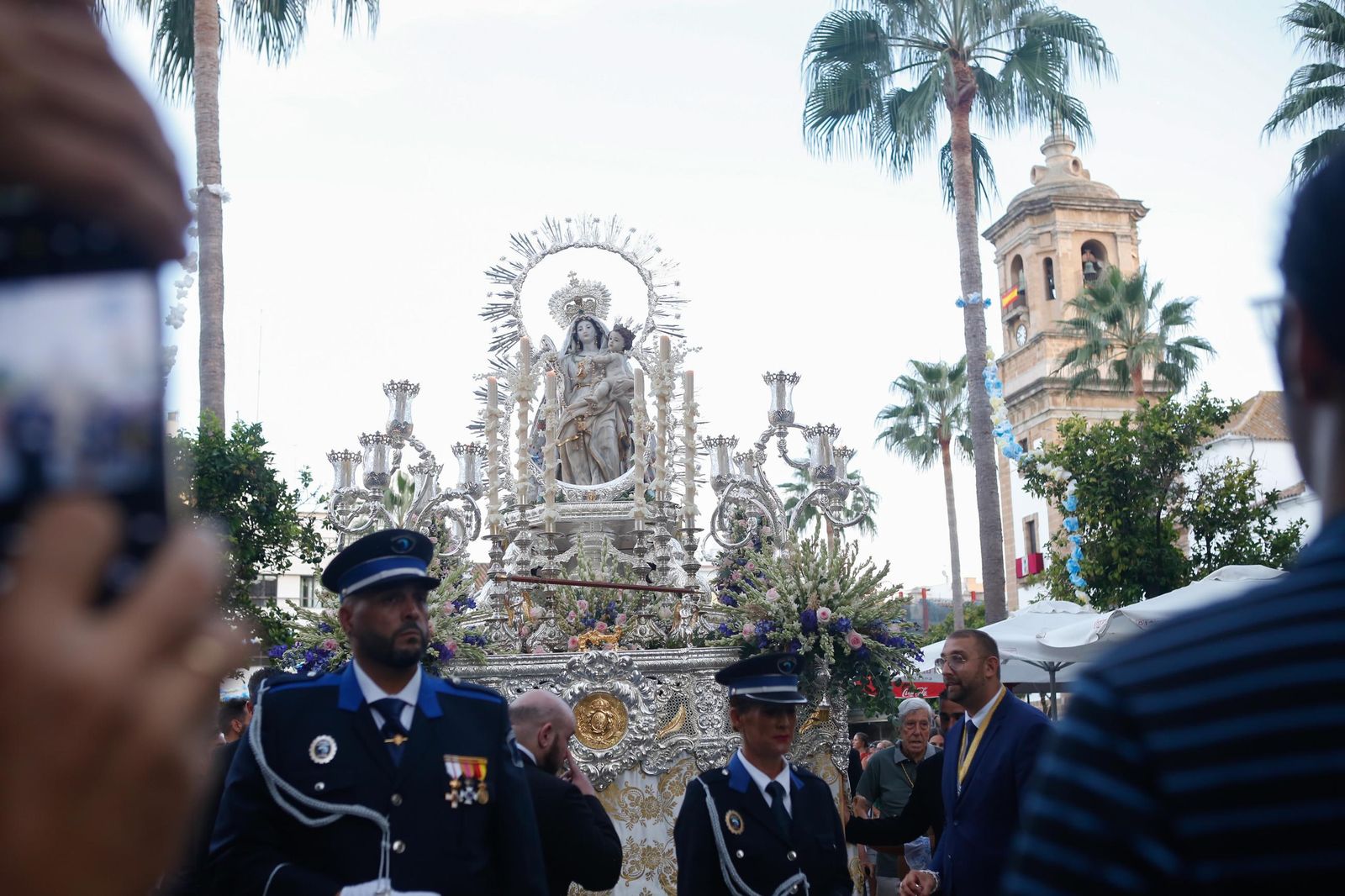 Procesión de la Virgen de la Palma, en imágenes
