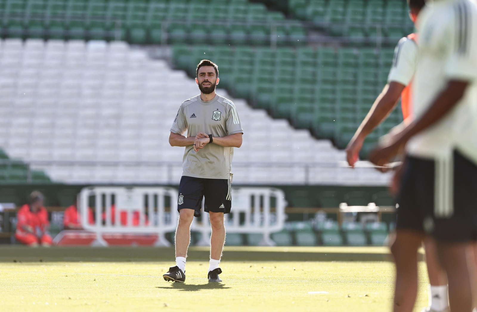 Las imágenes de la selección española en Sevilla