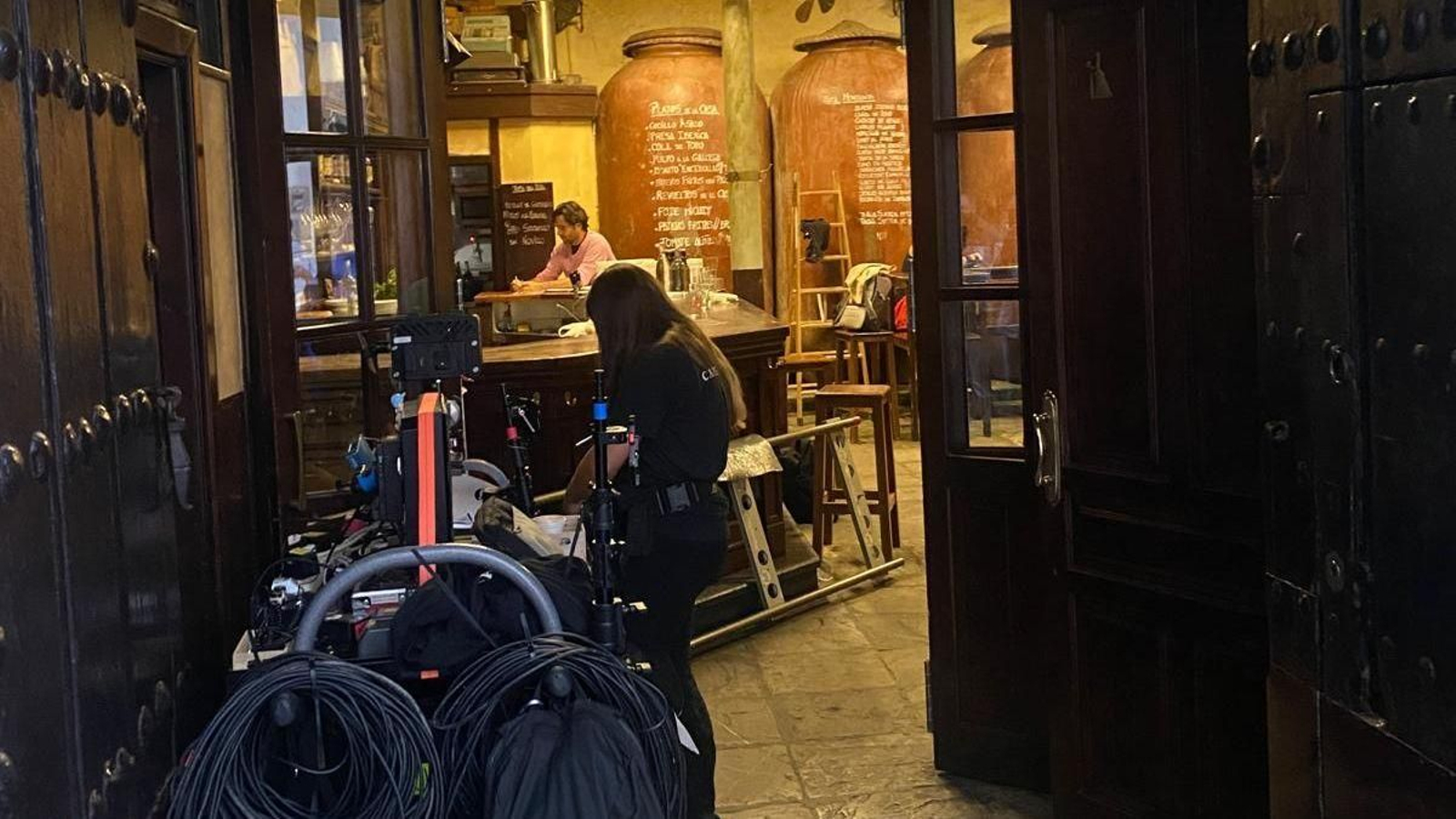 Rodaje de "Vírgenes" en Casa Morales