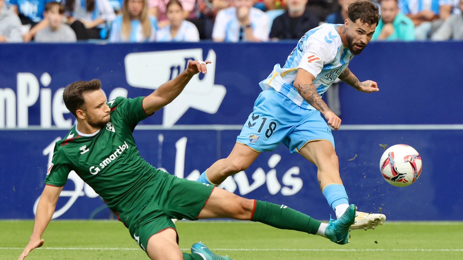 El Málaga CF - Eibar, en fotos