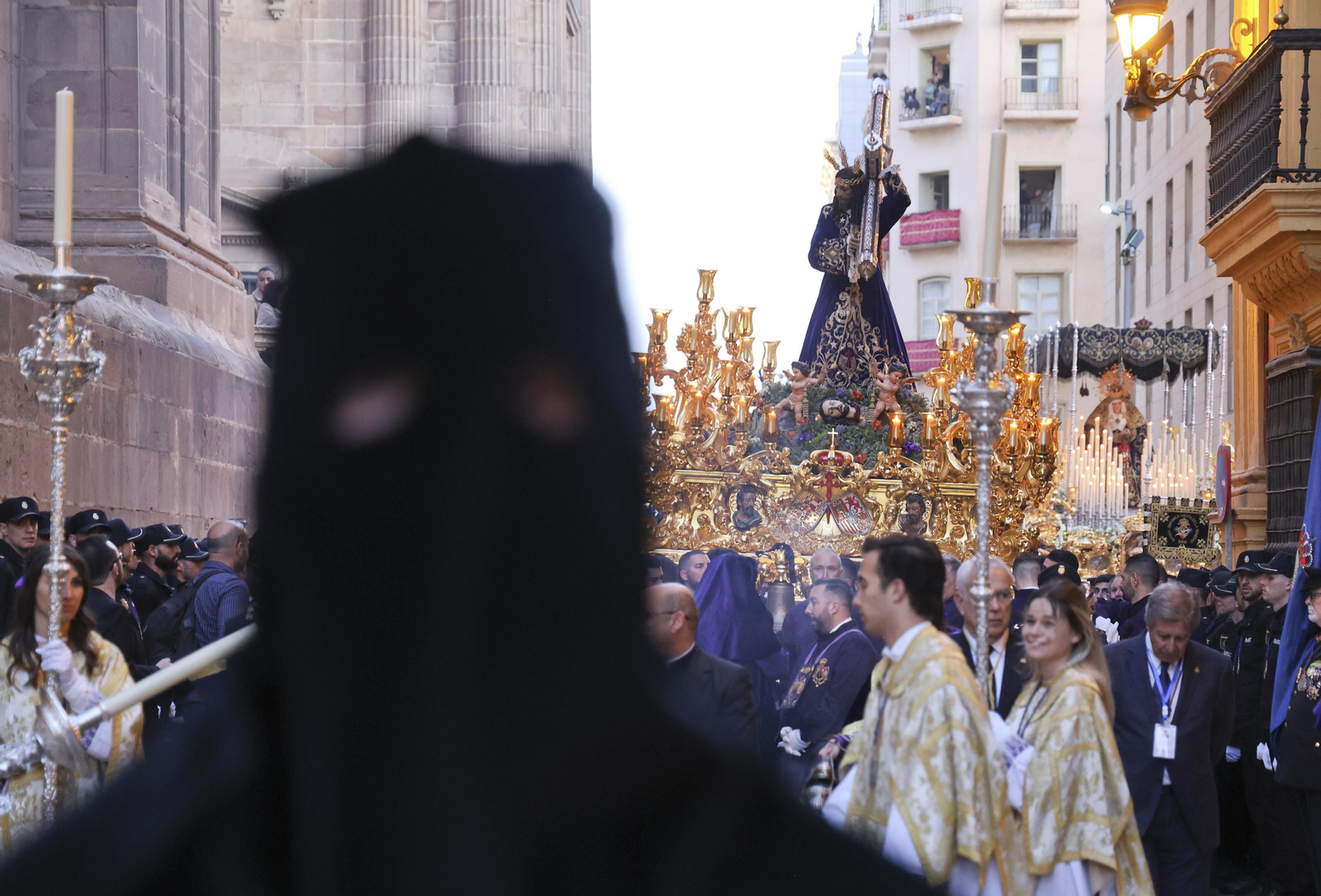 El Rico, en su procesión del Miércoles Santo en Málaga El Rico, en su procesión del Miércoles Santo en Málaga