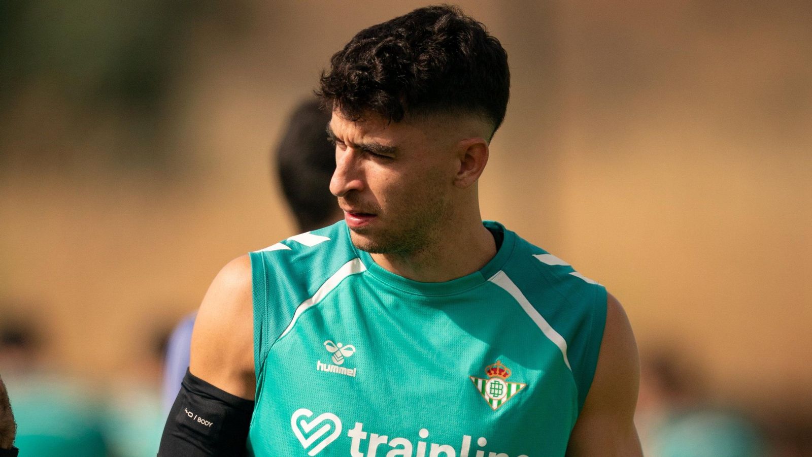 Marc Roca, durante la concentración en Marbella del Betis.