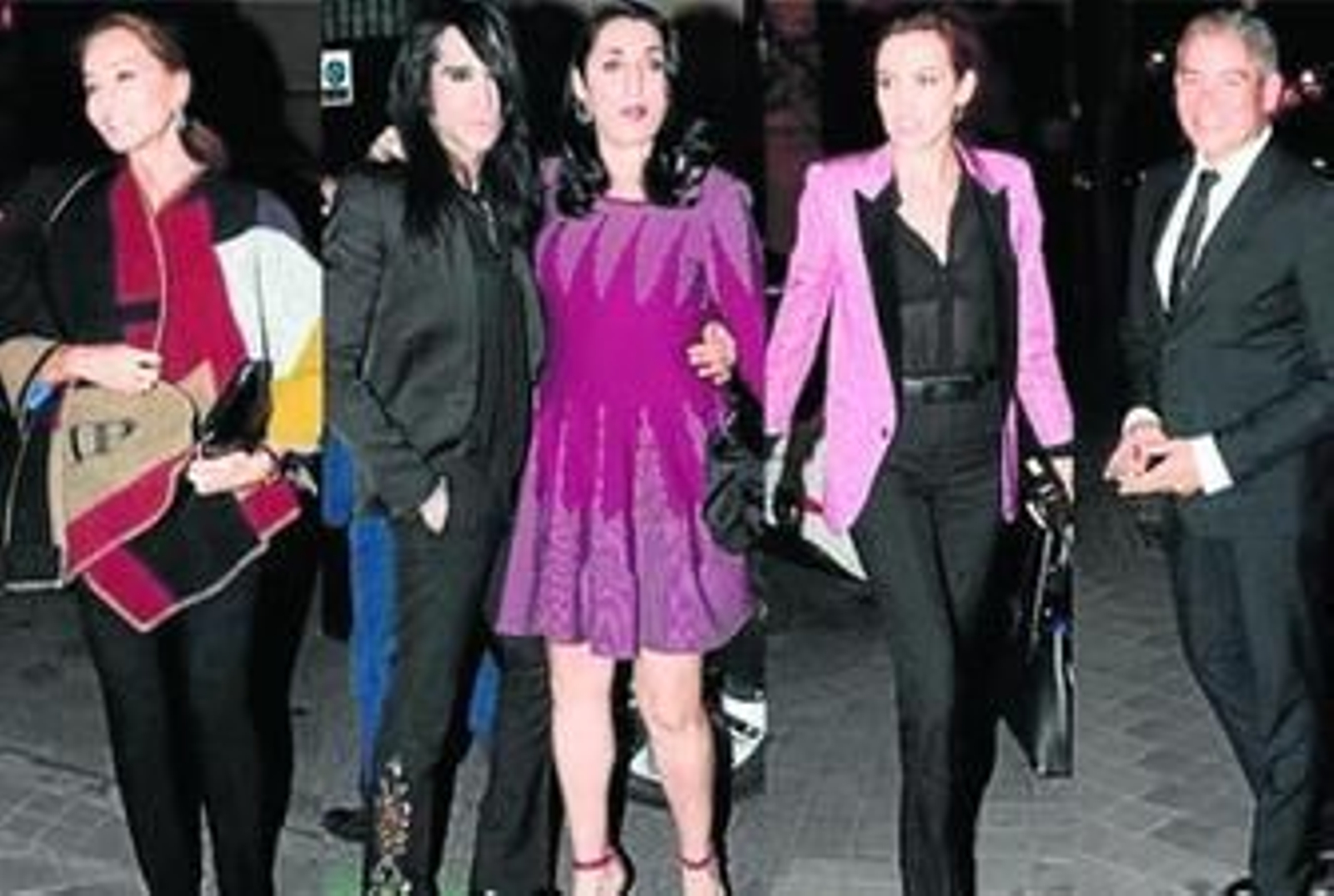 Preysler, Vaquerizo, Rossy de Palma, Nieves Álvarez y Boris.