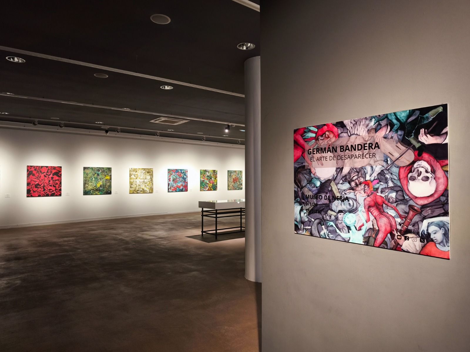 Imagen de parte de la exposición de German Bandera, 'El arte de desaparecer'