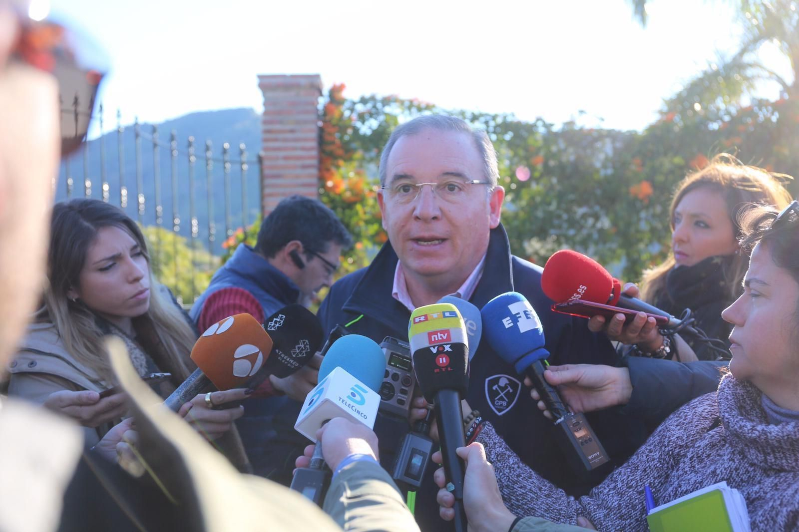 Delgado Bonilla en declaración a los medios. Delgado Bonilla en declaración a los medios.