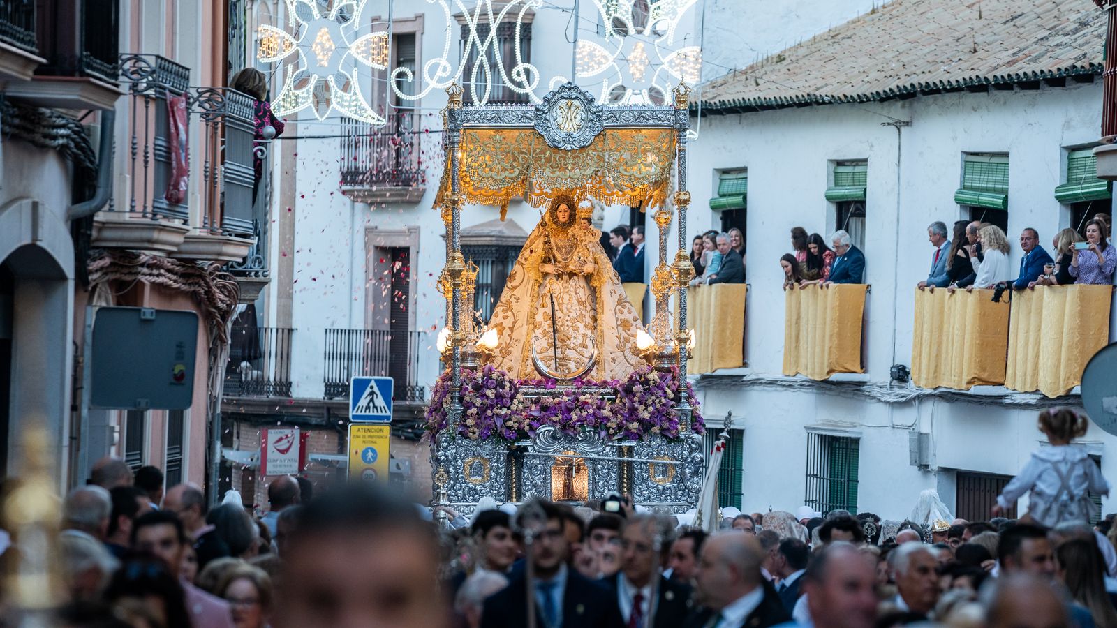 La Virgen de Araceli, durante la procesión.