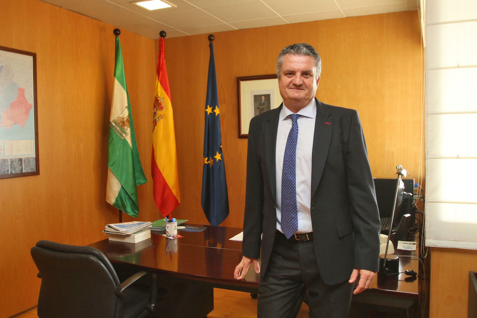 Juan de la Cruz Belmonte durante la entrevista concedida a este periódico