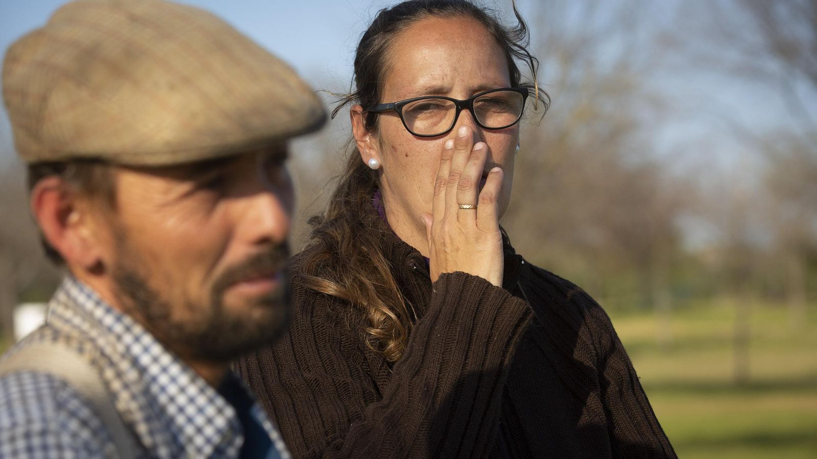 Los ganaderos, Javier Zamora y Rocío Pradas.