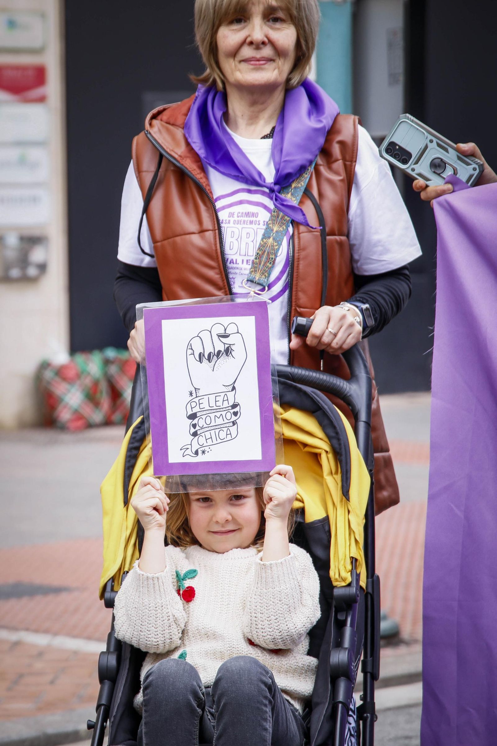 Las imágenes de la manifestación realizada por la Plataforma de Acción Feminista en Almería