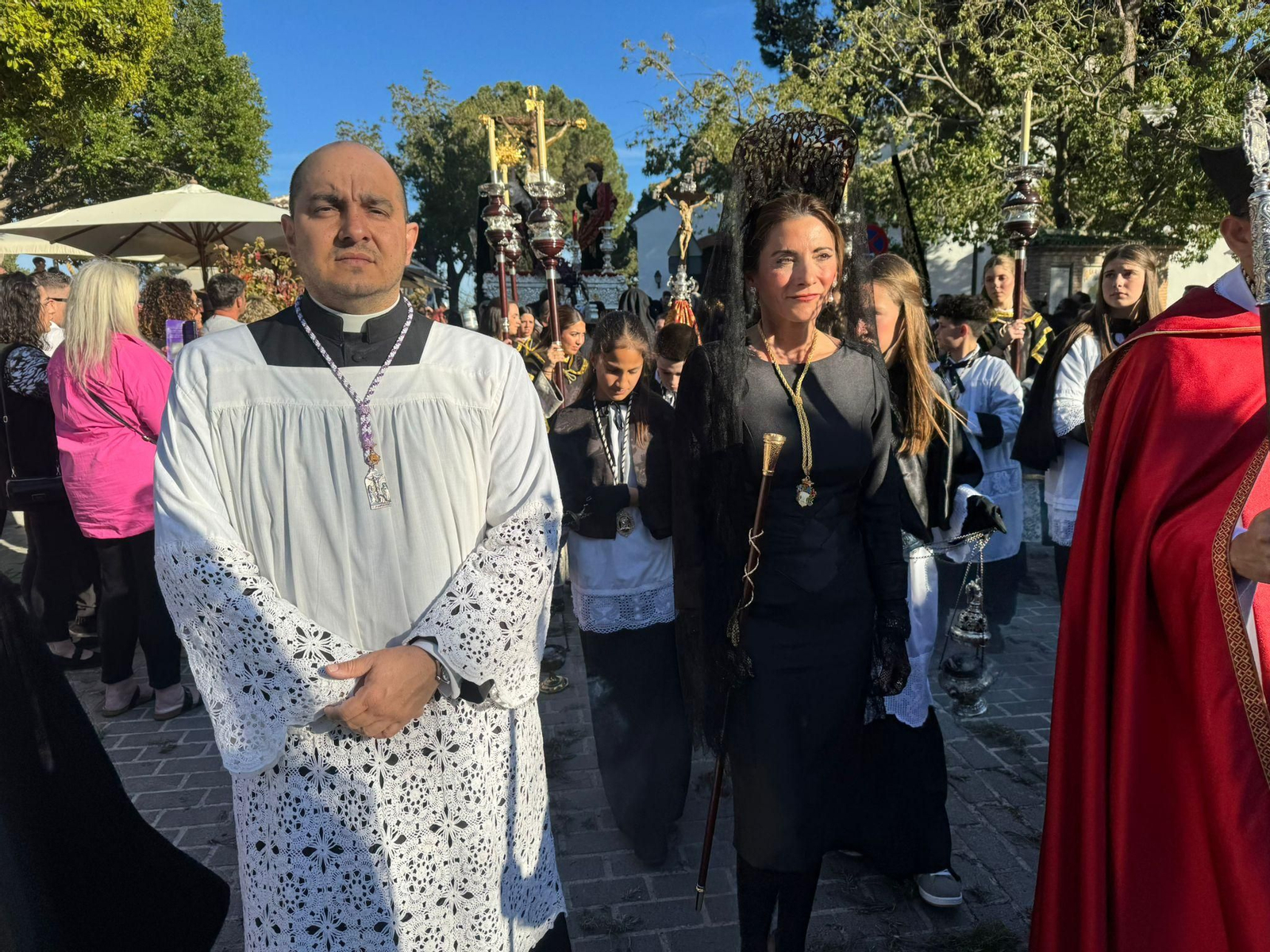 El Cristo de la Paz y el Yacente el Viernes Santo en Mijas, en imágenes