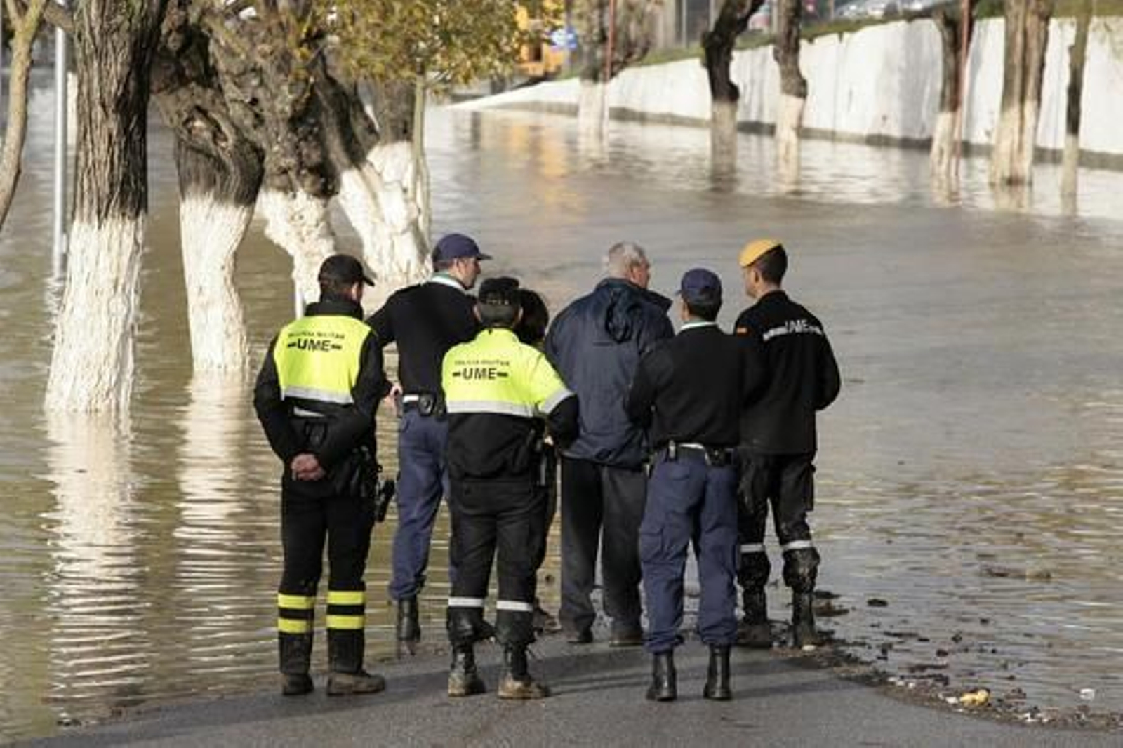 El Río Guadalquivir se desborda a su paso por Lora del Río.

Foto: Juan Carlos Muñoz