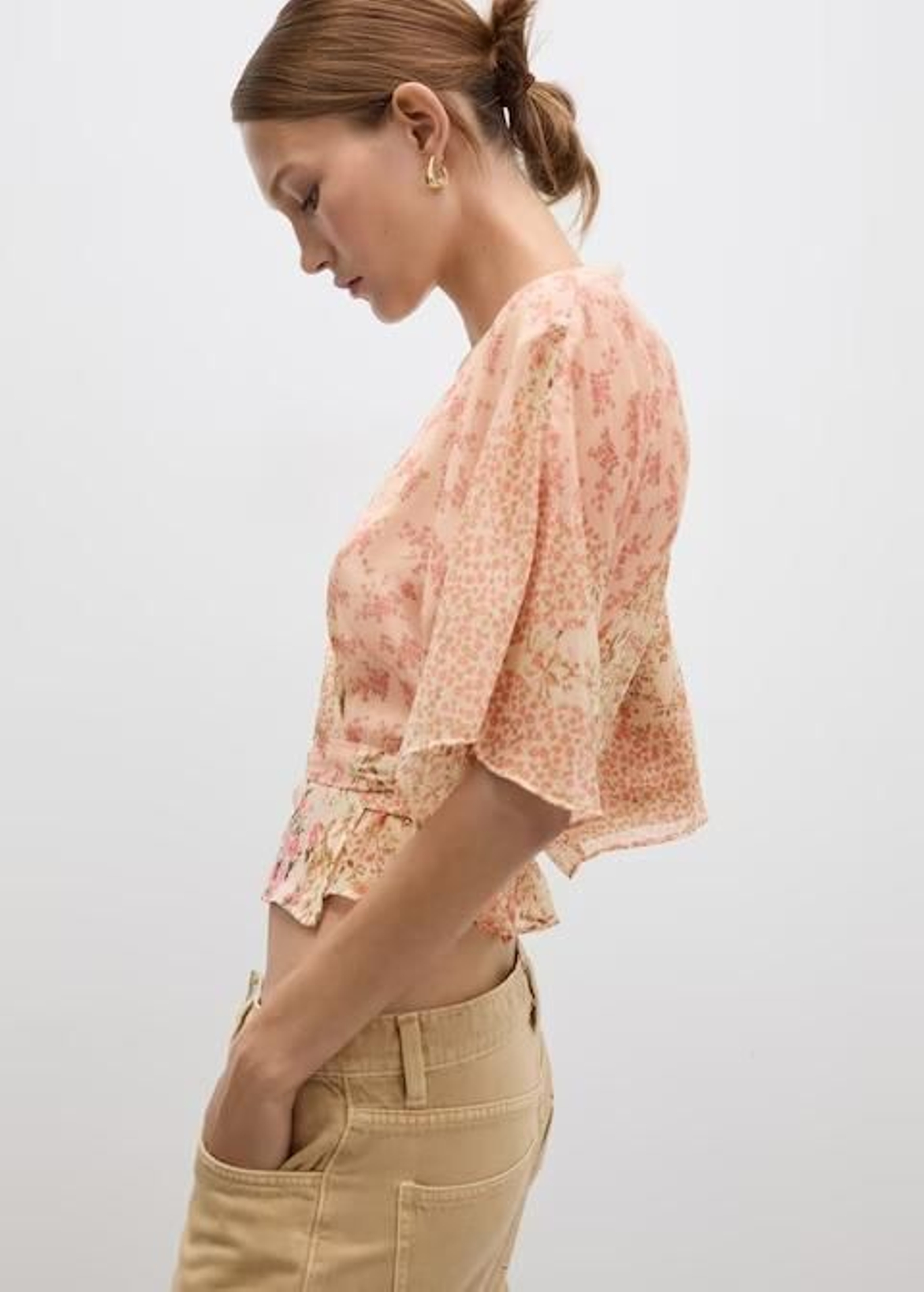 Camisa con estampado floral