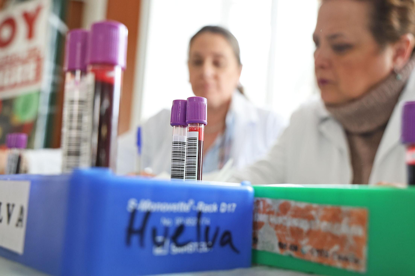 Imágenes de la primera macrocolecta de sangre de este año en Huelva