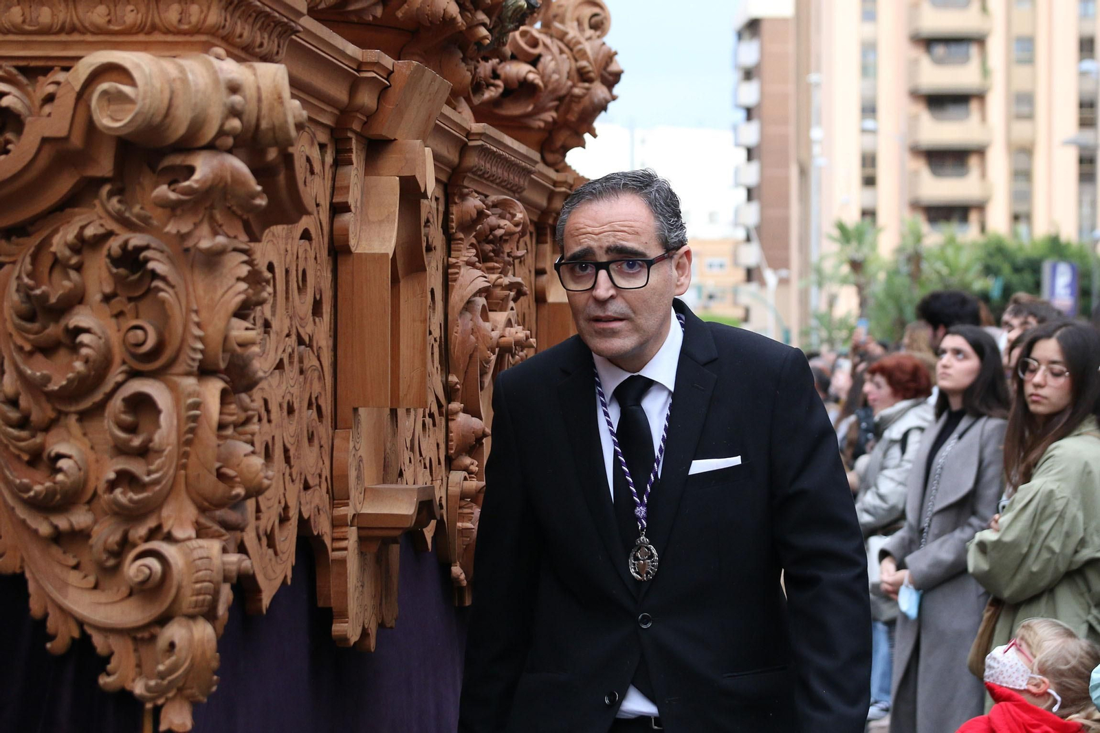 La procesión de las Angustias de Almería, en imágenes