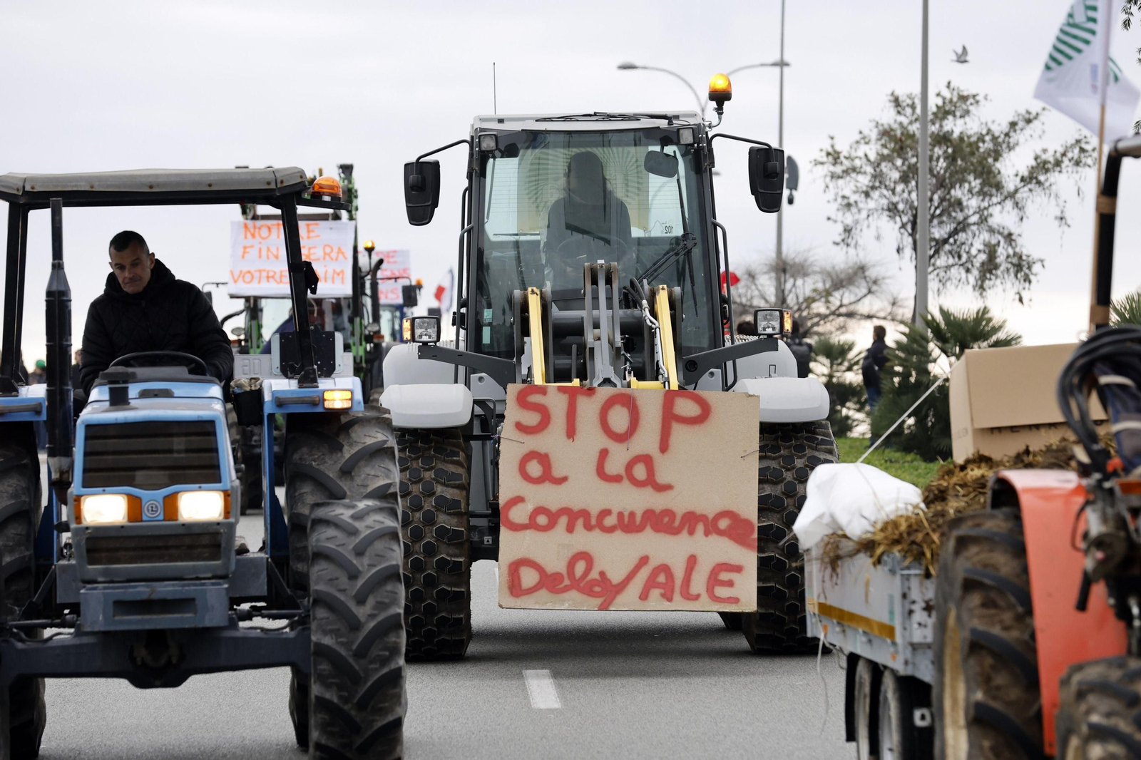 Protesta de los agricultores en Francia.