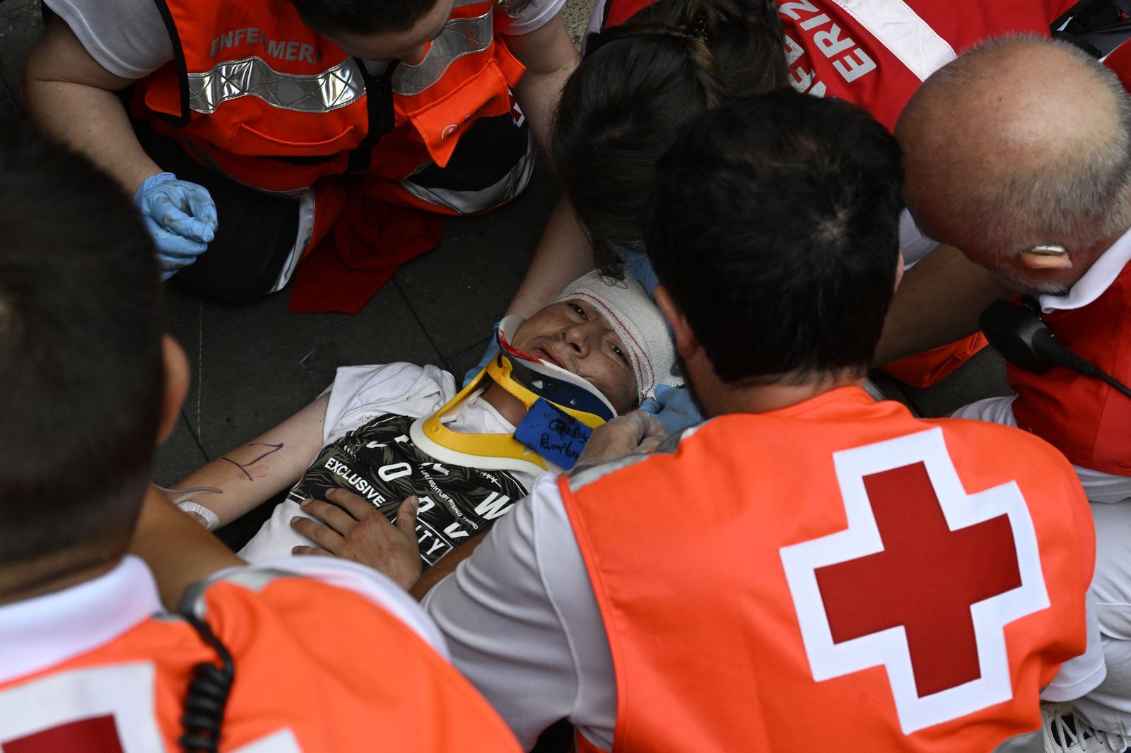 El encierro de los toros de Núñez del Cuvillo en imágenes