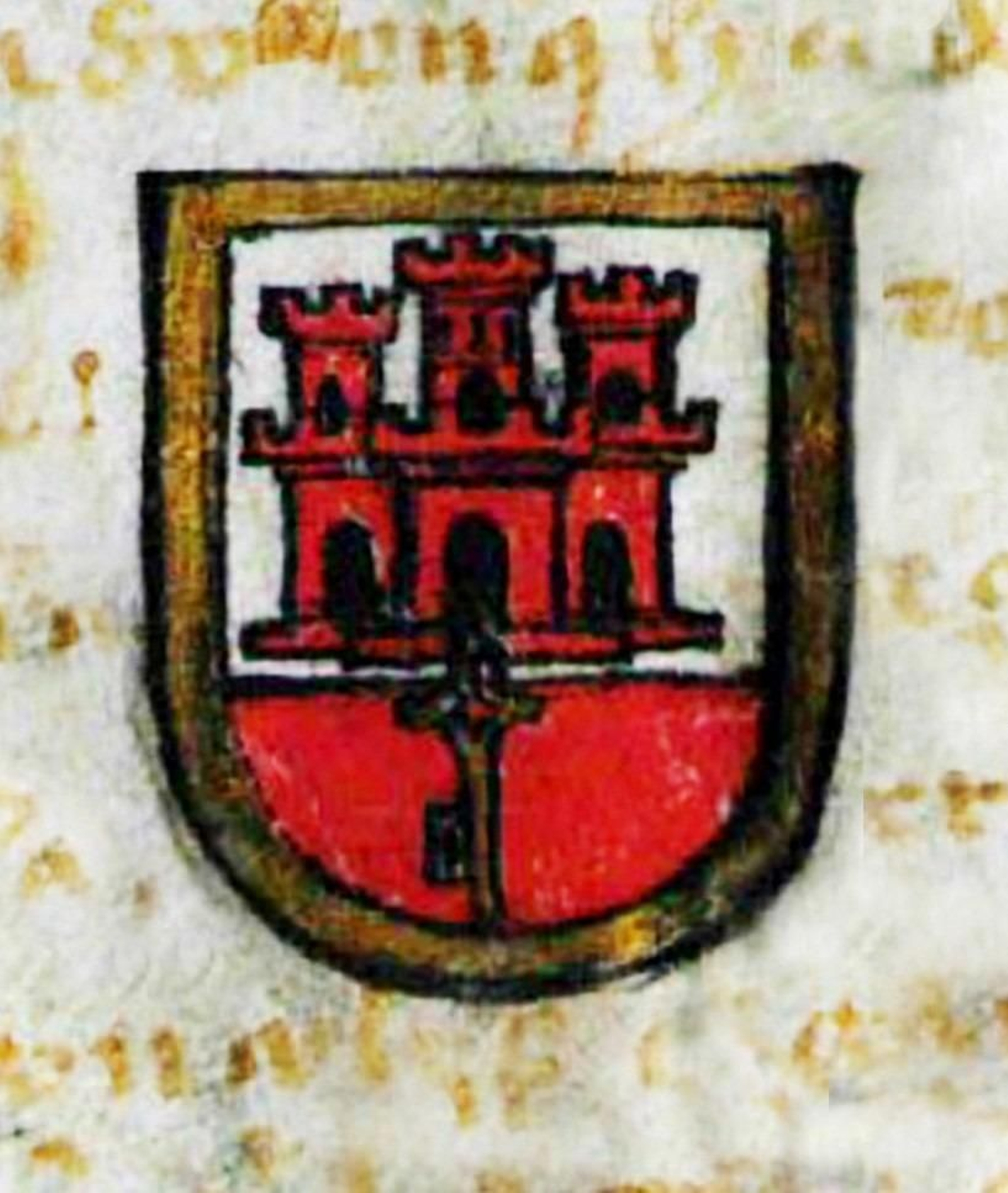 Escudo de armas de Gibraltar concedido a la ciudad por los Reyes Católicos el 10 de julio de 1502 (Ayuntamiento de San Roque).