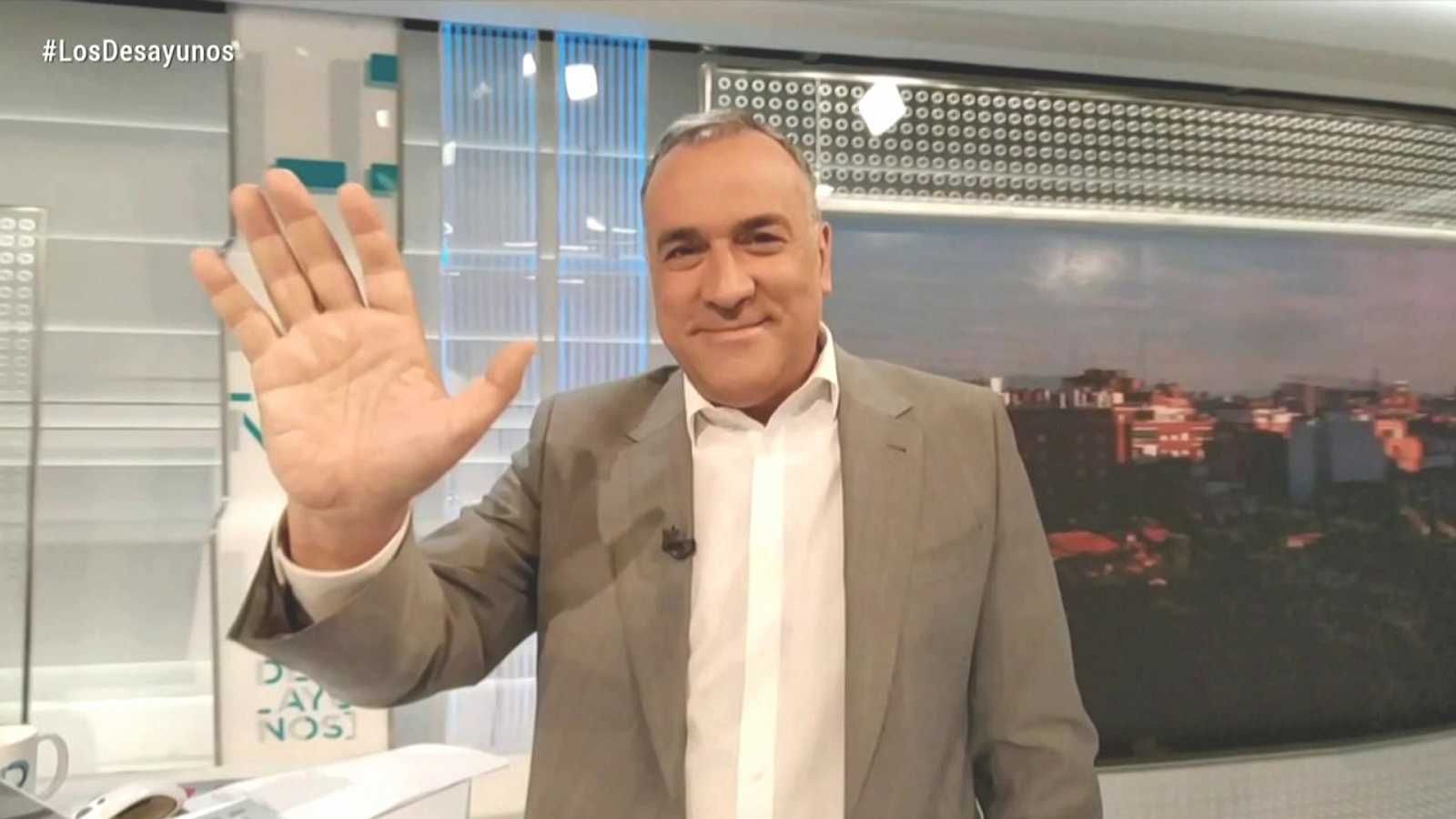 Xabier Fortes, en su despedida de 'Los desayunos de TVE'