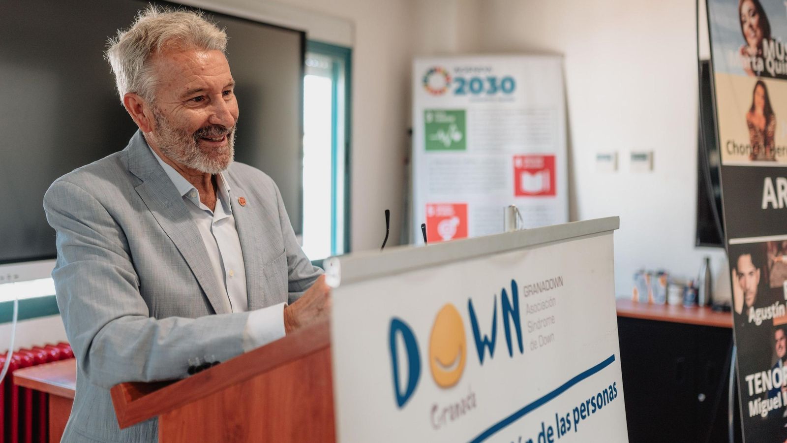 El presidente de la Asociación Down Granada, Francisco Hidalgo