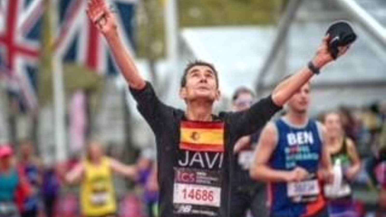 Javier Hortelano, el gaditano promotor de la iniciativa solidaria a favor de UPACE, en una competición deportiva