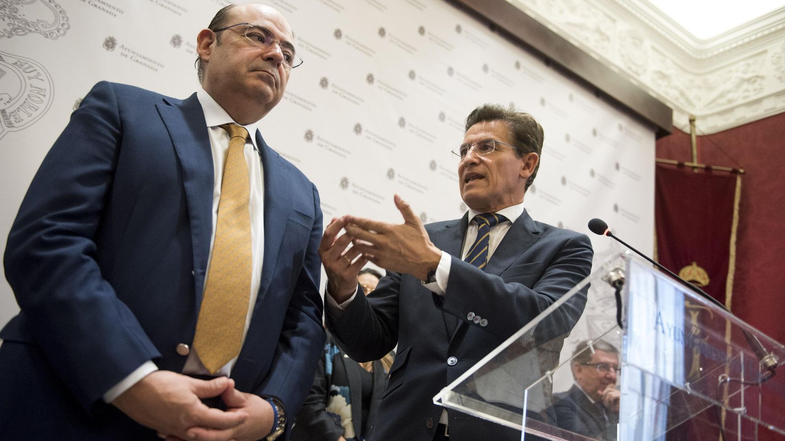 Sebastián Pérez y Luis Salvador en 2019.