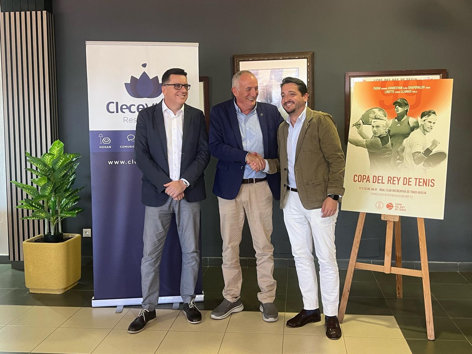 Patrocinio de Clece con la Copa del Rey de Tenis.