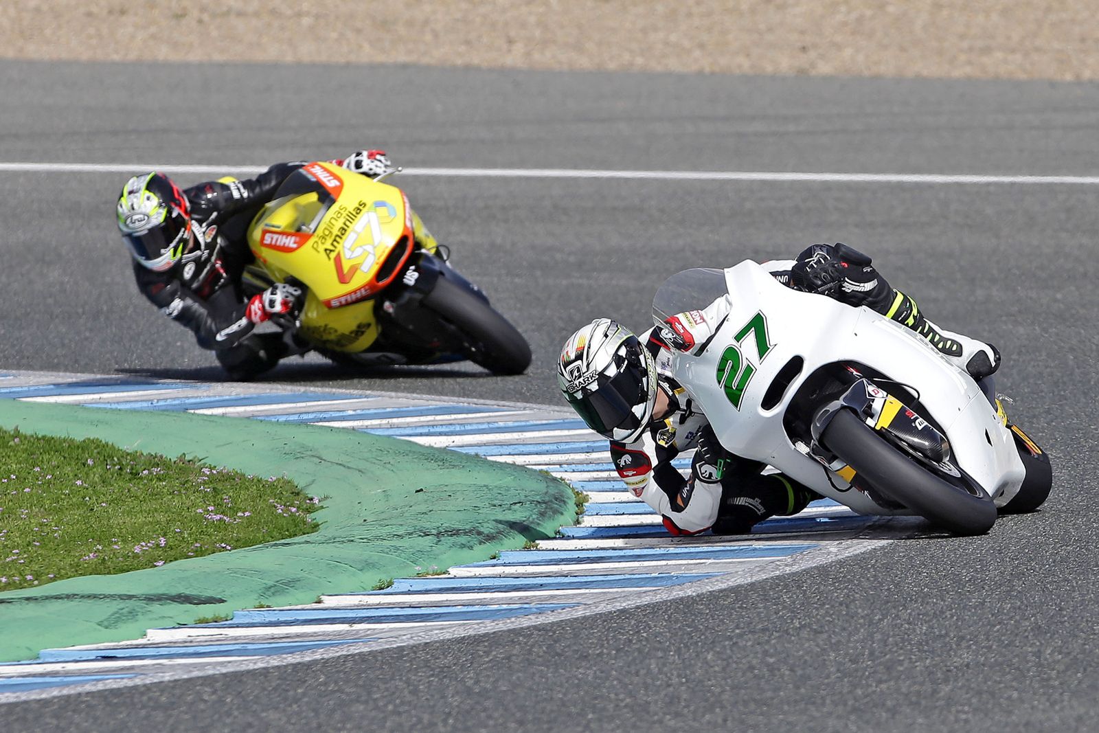 Iker Lecuona , en el Circuito de Jerez en unos entrenamientos de pretemporada en 2017.