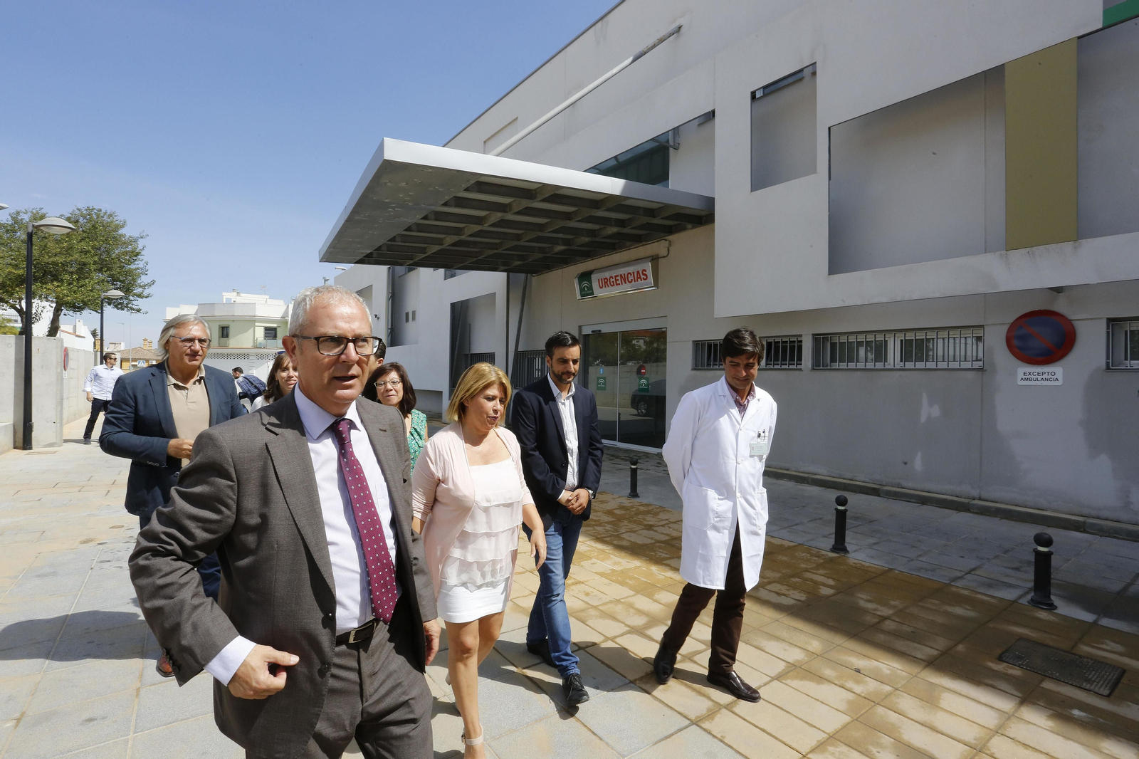 Una imagen del interior del centro médico captada durante la visita de la alcaldesa ayer.