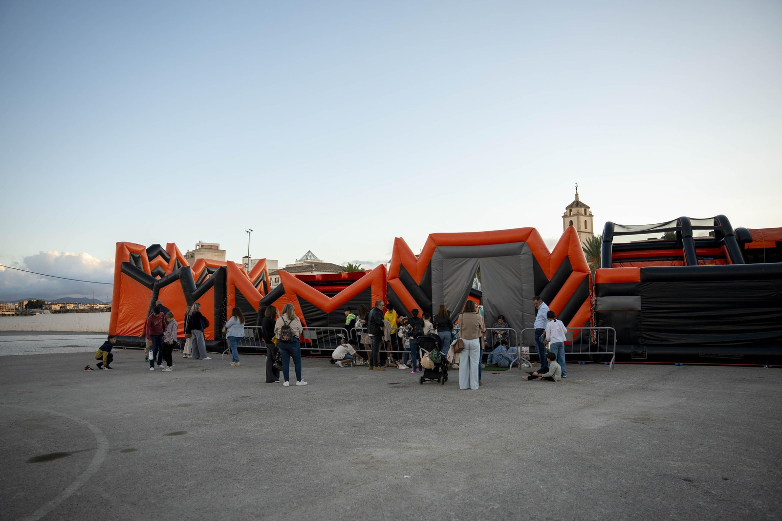 Circuito de hinchables infantiles Ninja Warrior de la feria de Albox
