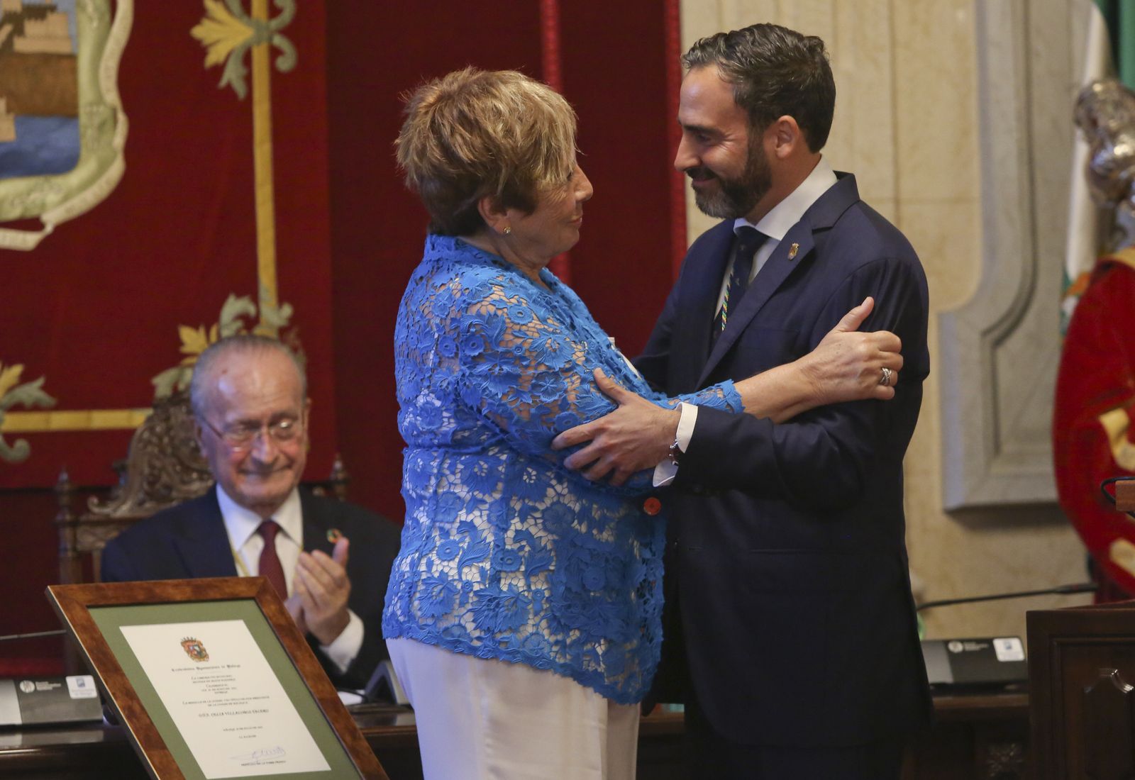 Homenaje a Celia Villalobos en el Ayuntamiento de Málaga (fotos)