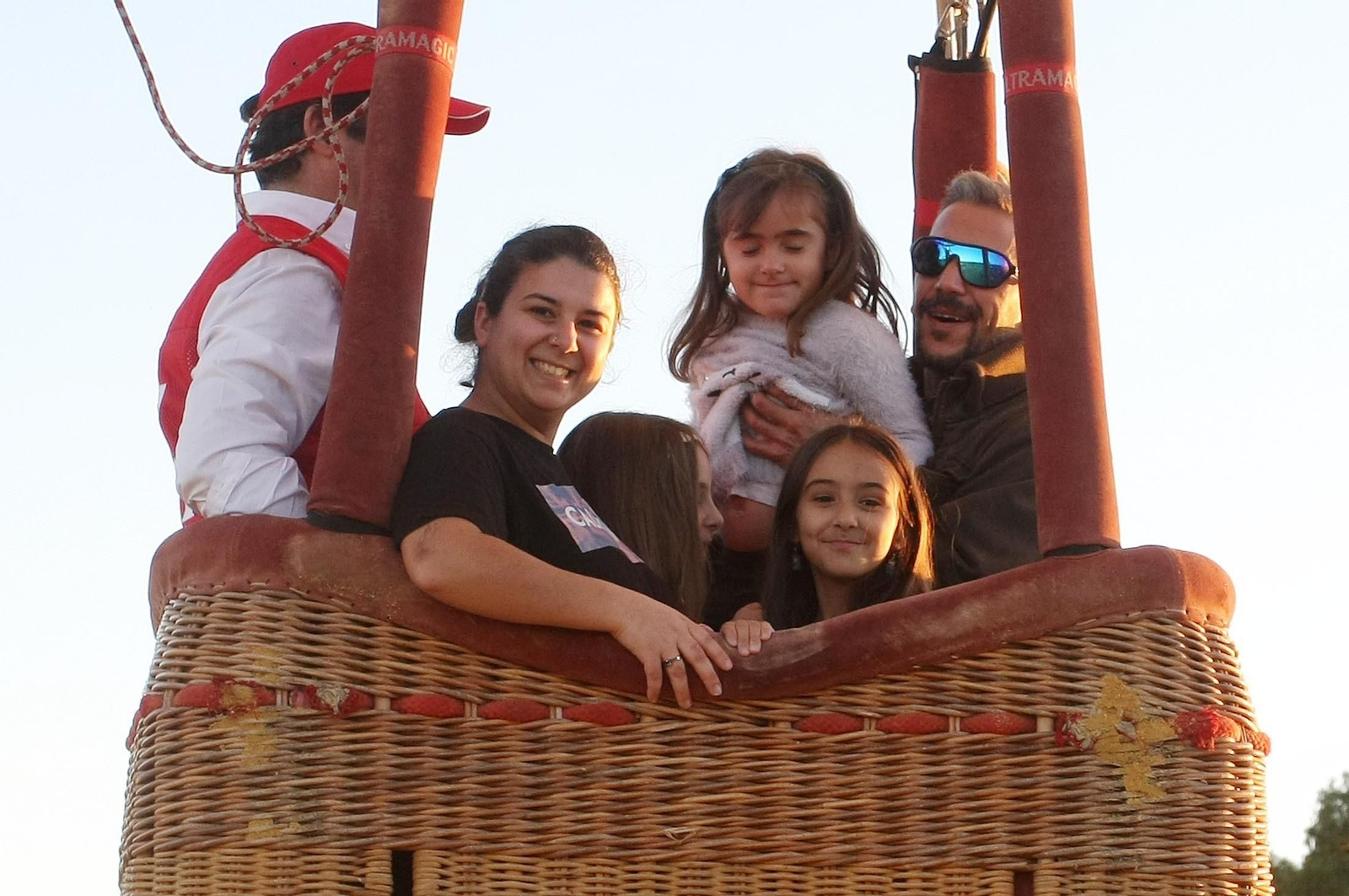 Imágenes del vuelo del globo aeroestático  en Huelva