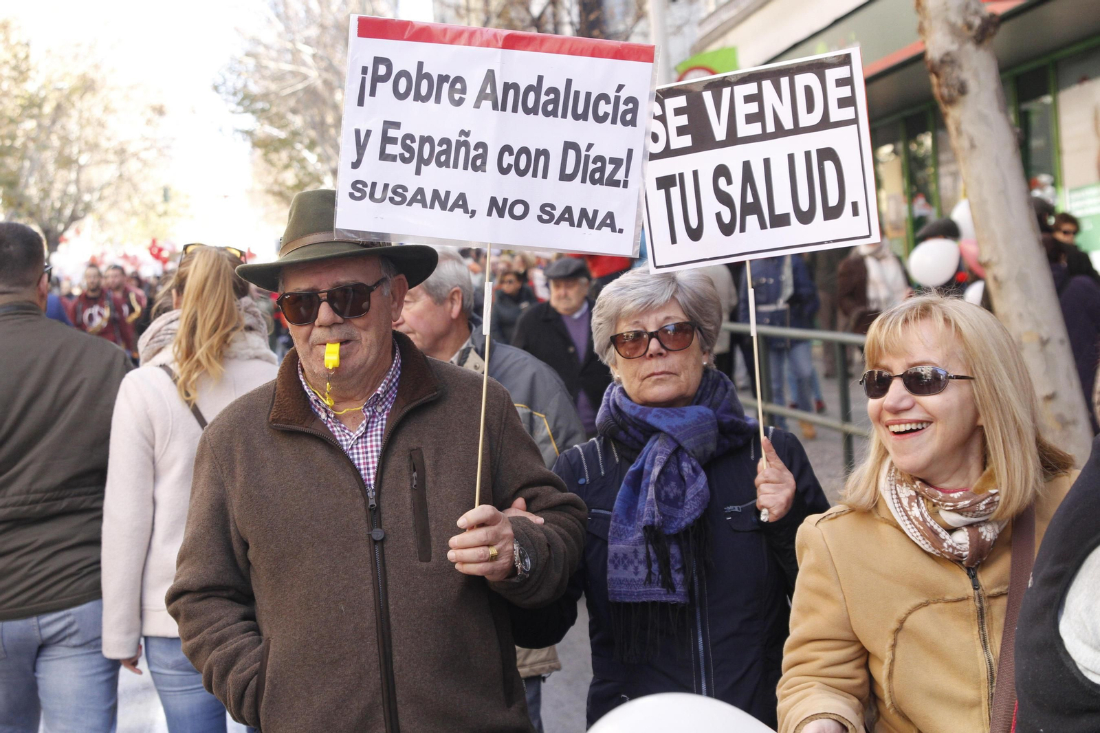 La marea blanca, en Granada