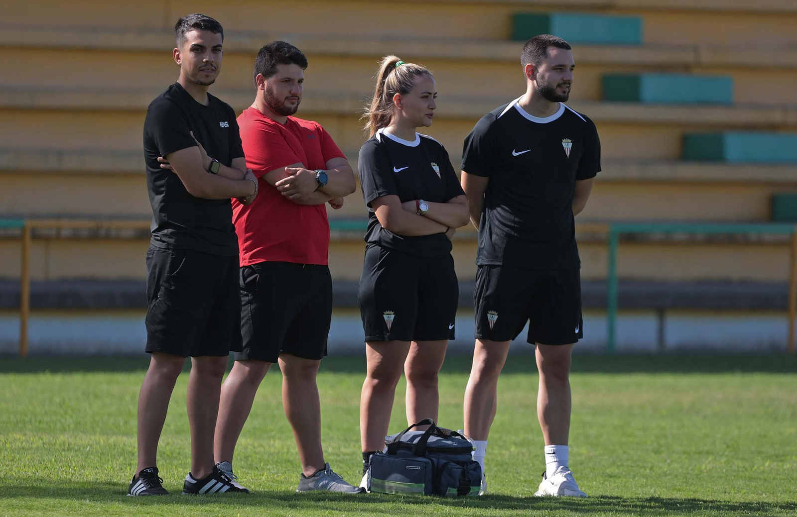 Fotos del primer entrenamiento del Algeciras CF de la pretemporada 2024/2025 en Los Barrios