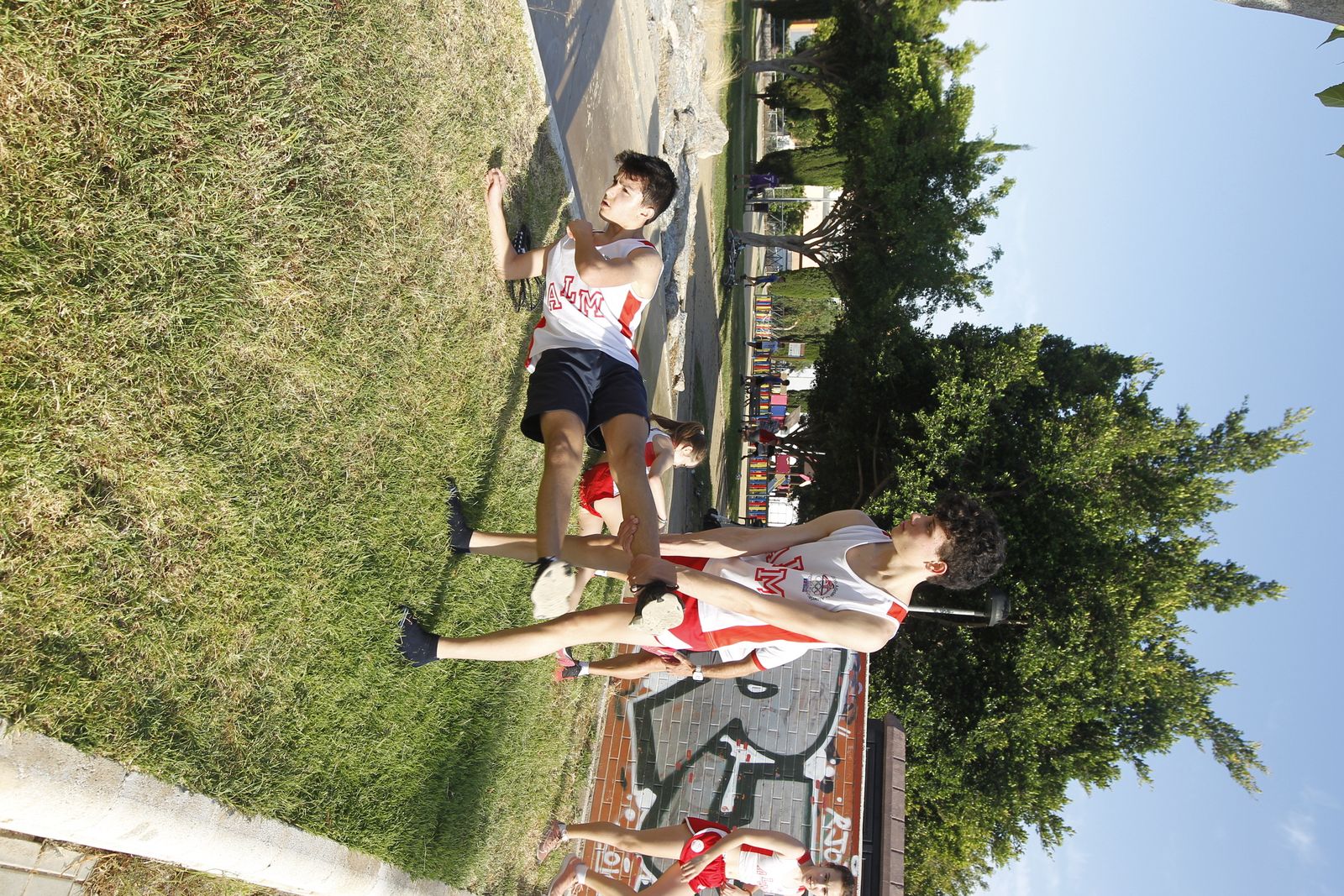 Entrenamiento del CD Atletas de Almería en el parque de Los Molinos