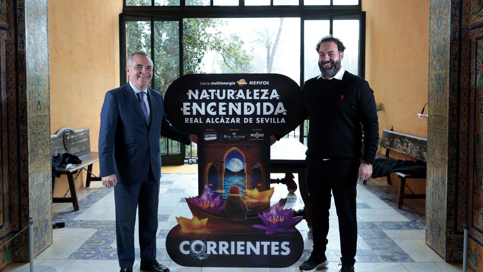 Juan Bueno e Iñaki Fernández durante la presentación de Naturaleza Encendida.