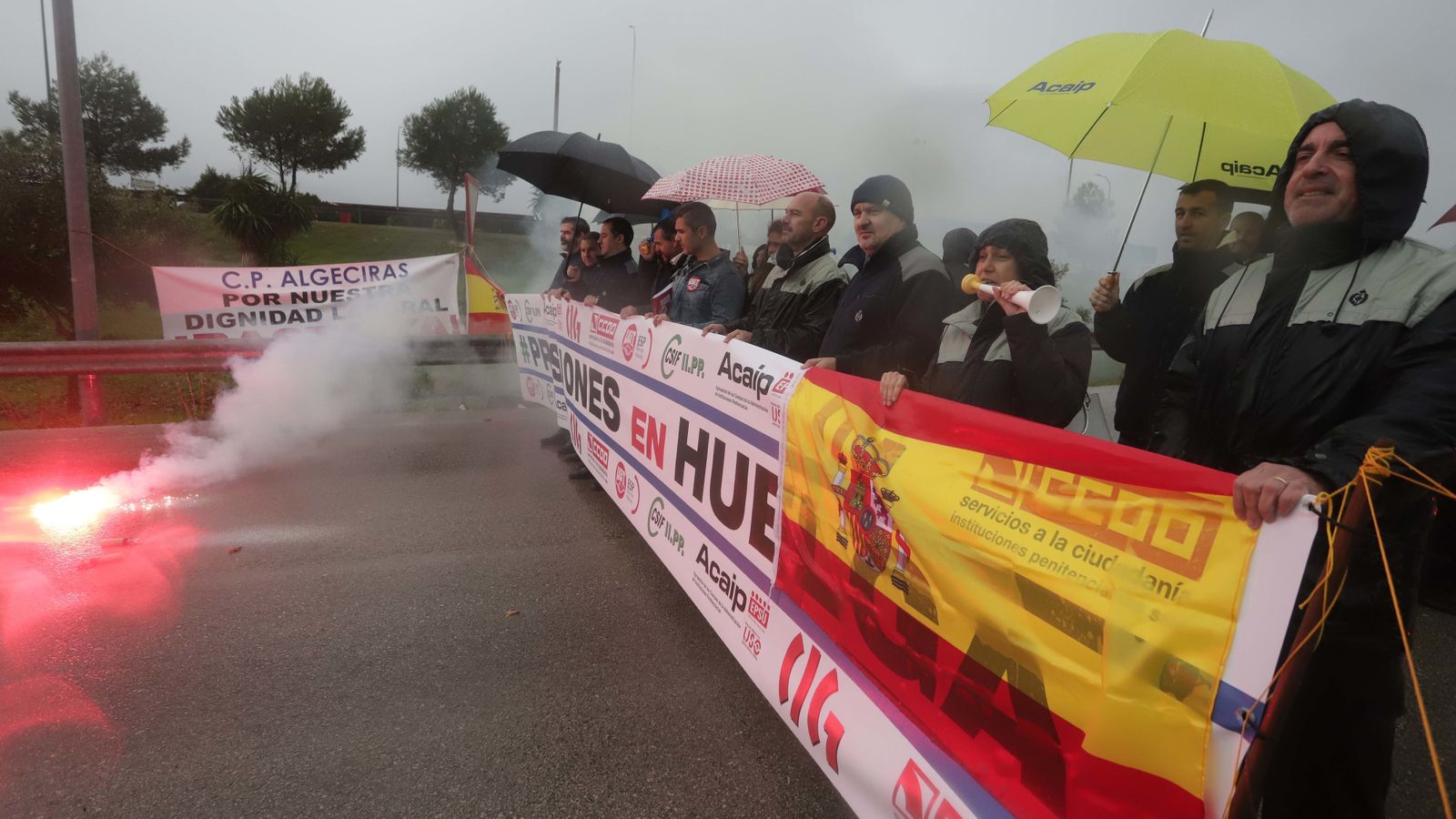 Funcionarios de Botafuegos en huelga