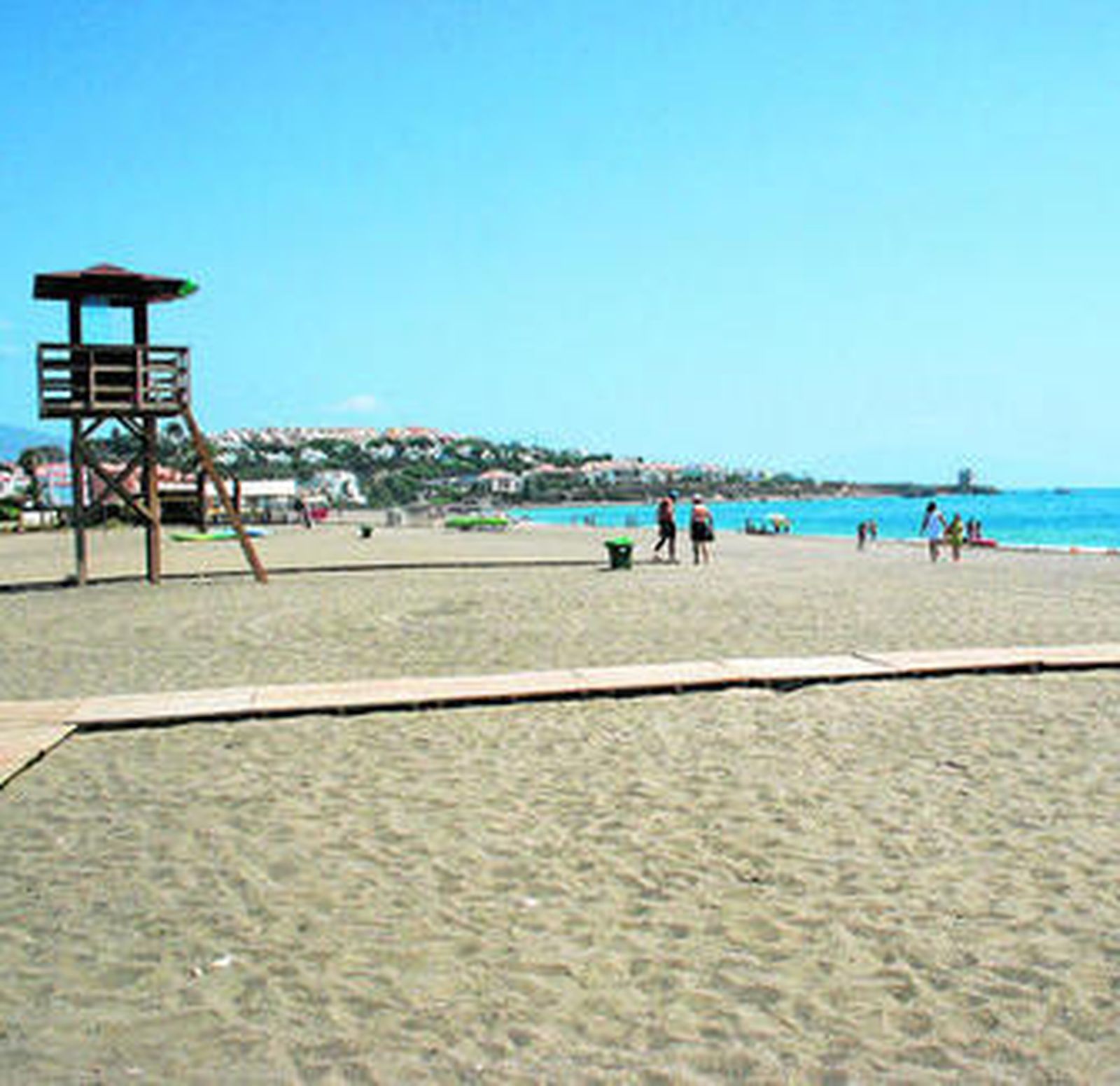 Imagen de la playa Ancha, en Casares.