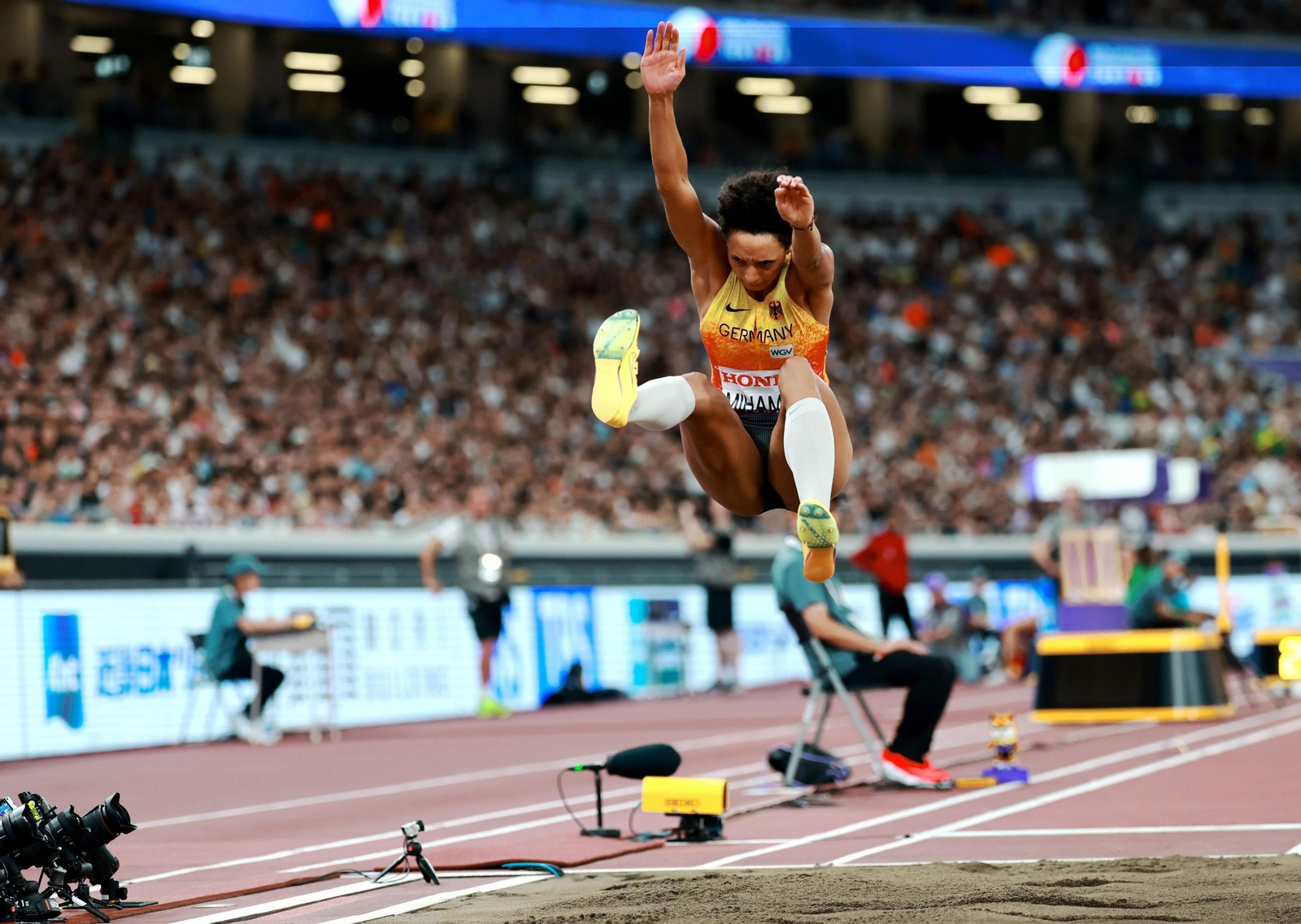 Las mejores imágenes del triunfo de Seville en 100 metros y del resto del Mundial de atletismo