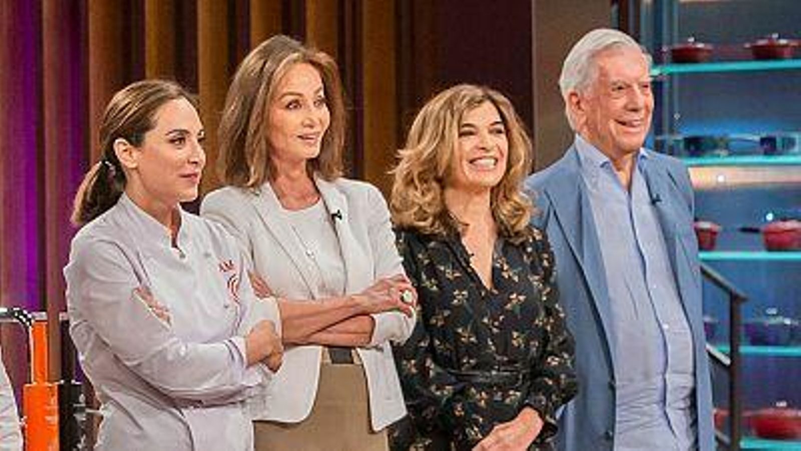 Isabel Preysler y Mario Vargas Llosa en 'Masterchef'