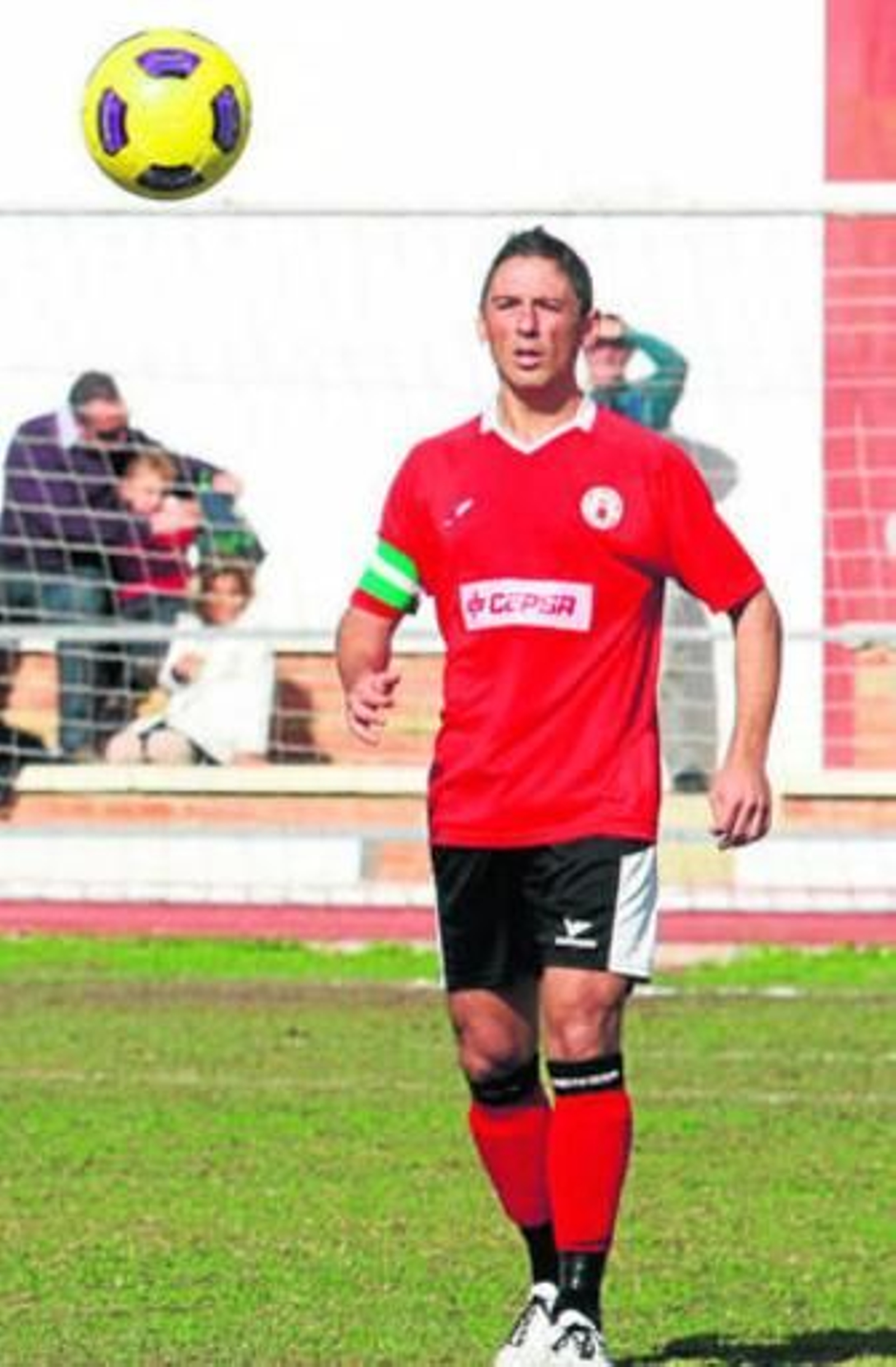 Iván Peña, durante un encuentro de la pasada campaña.