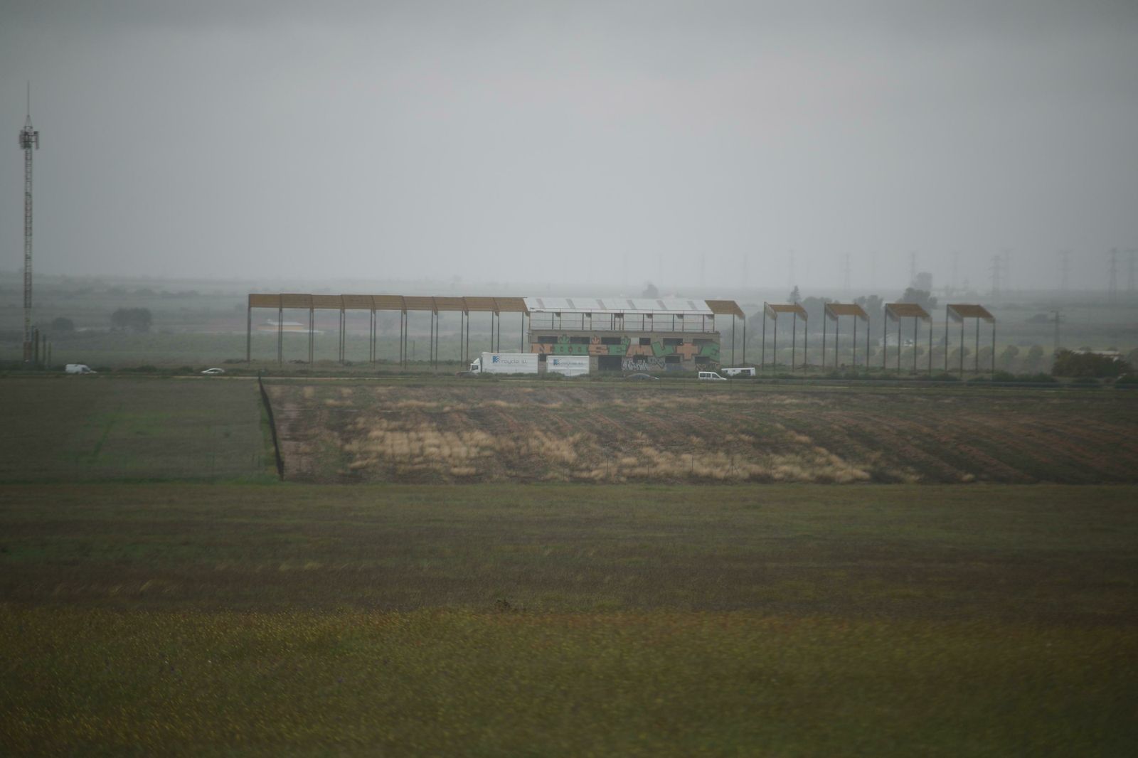 Una vista de los terrenos, cerca del Club de Tiro a Vuelo de Sevilla, en el término de Carmona.