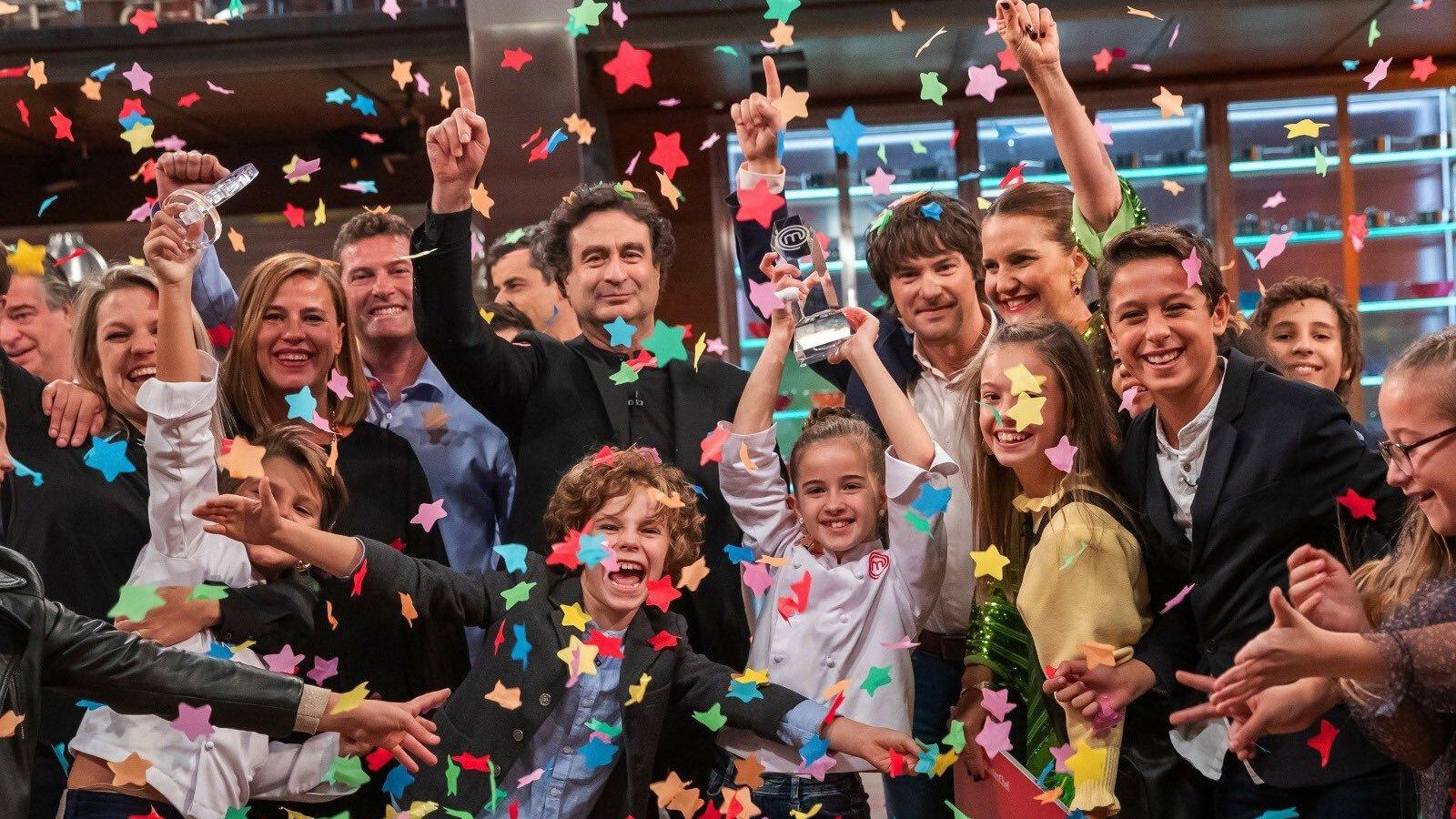 La celebración por el título de Aurora en 'MasterChef Junior'