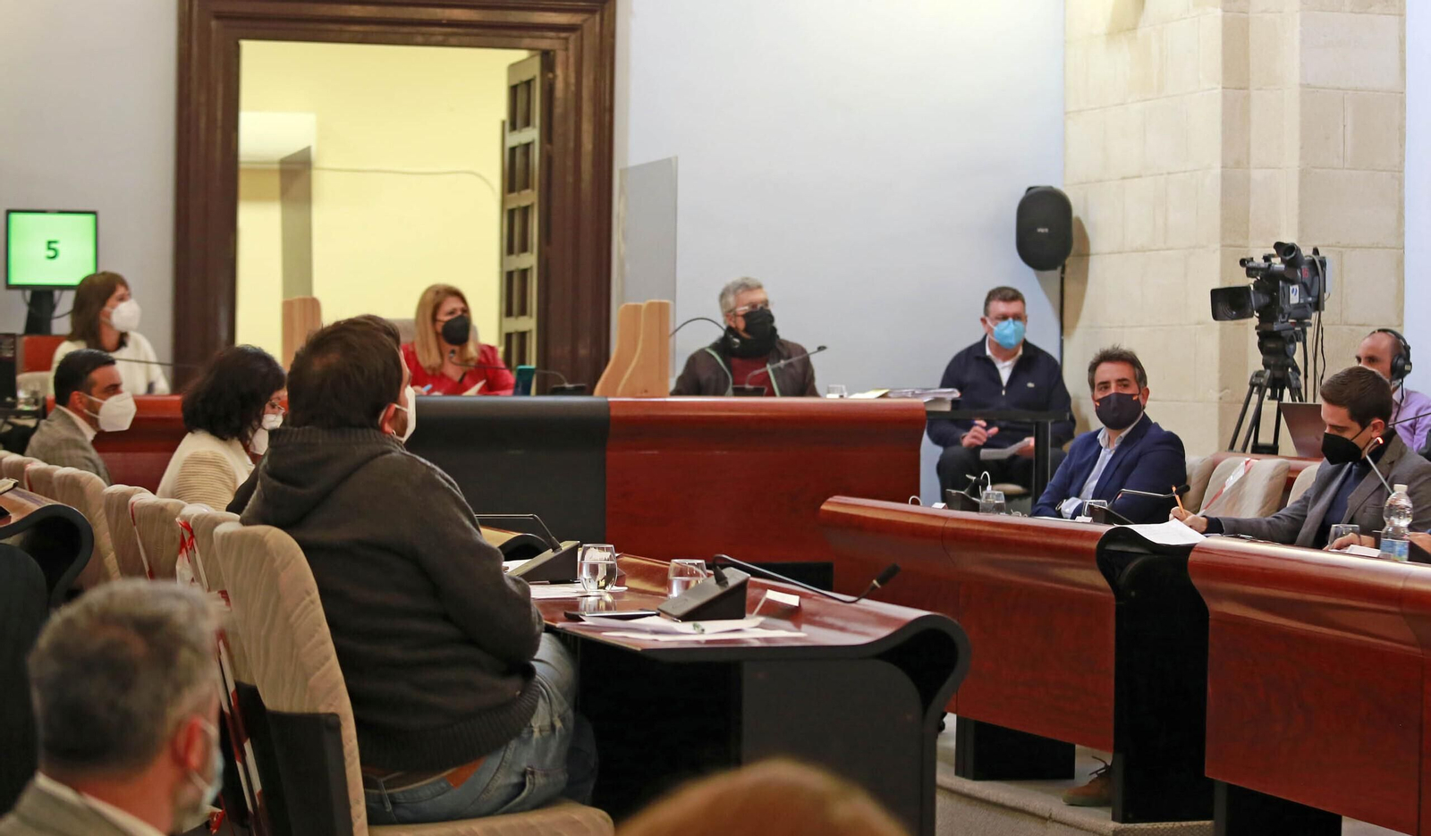 Un pleno celebrado meses atrás en el Ayuntamiento.