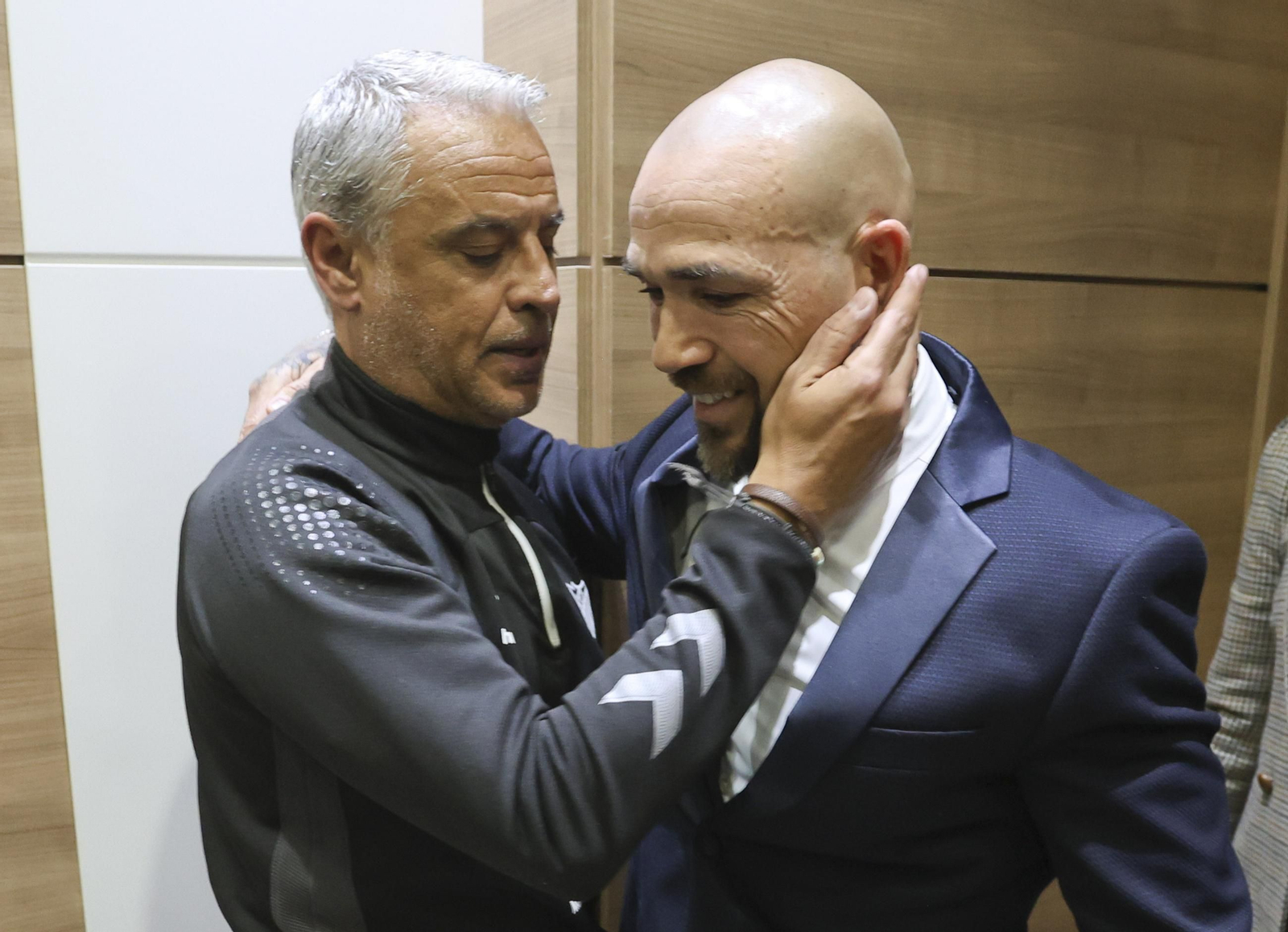 Sergio Pellicer, con Manolo Gaspar.