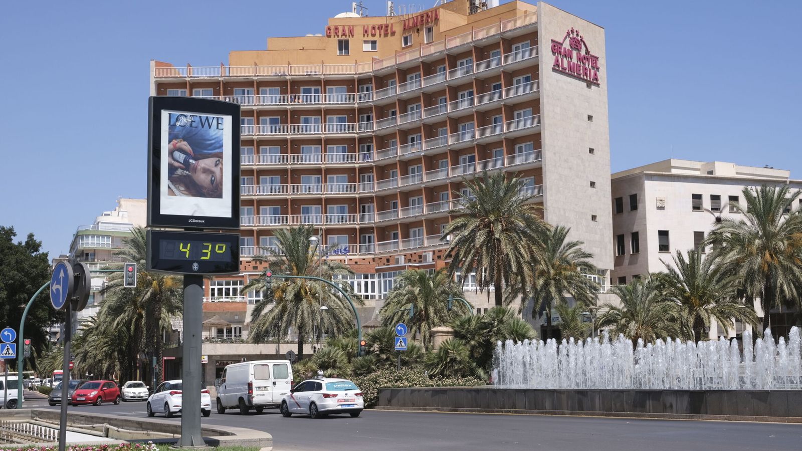 Temperatura que ha marcado el termómetro durante algunos días en Almería.