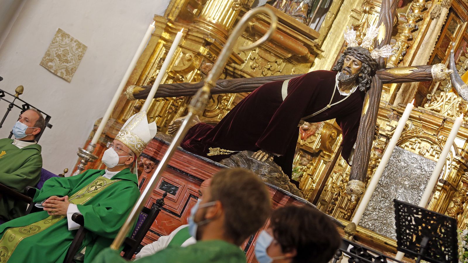 Bendición del retablo en la iglesia de San Lucas