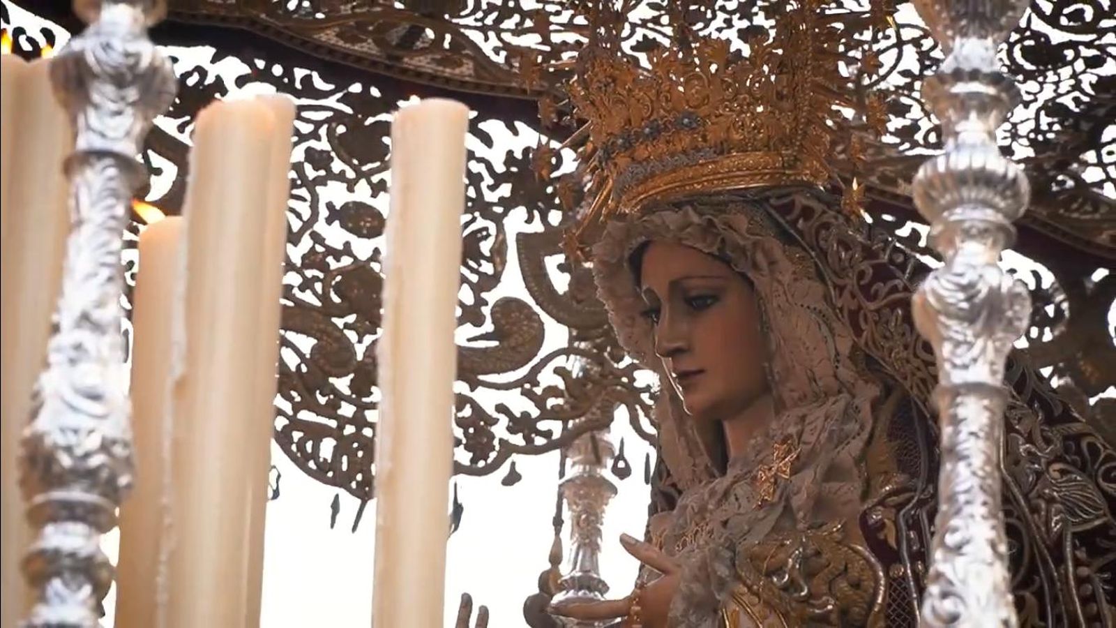 La Virgen del Patrocinio en un frame del audiovisual