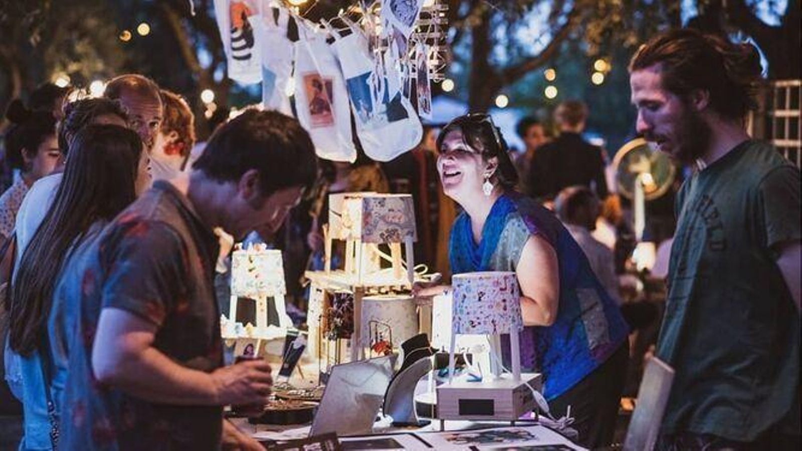 'Stands' de artesanía en In The Park en una edición pasada en el Parque del Alamillo.